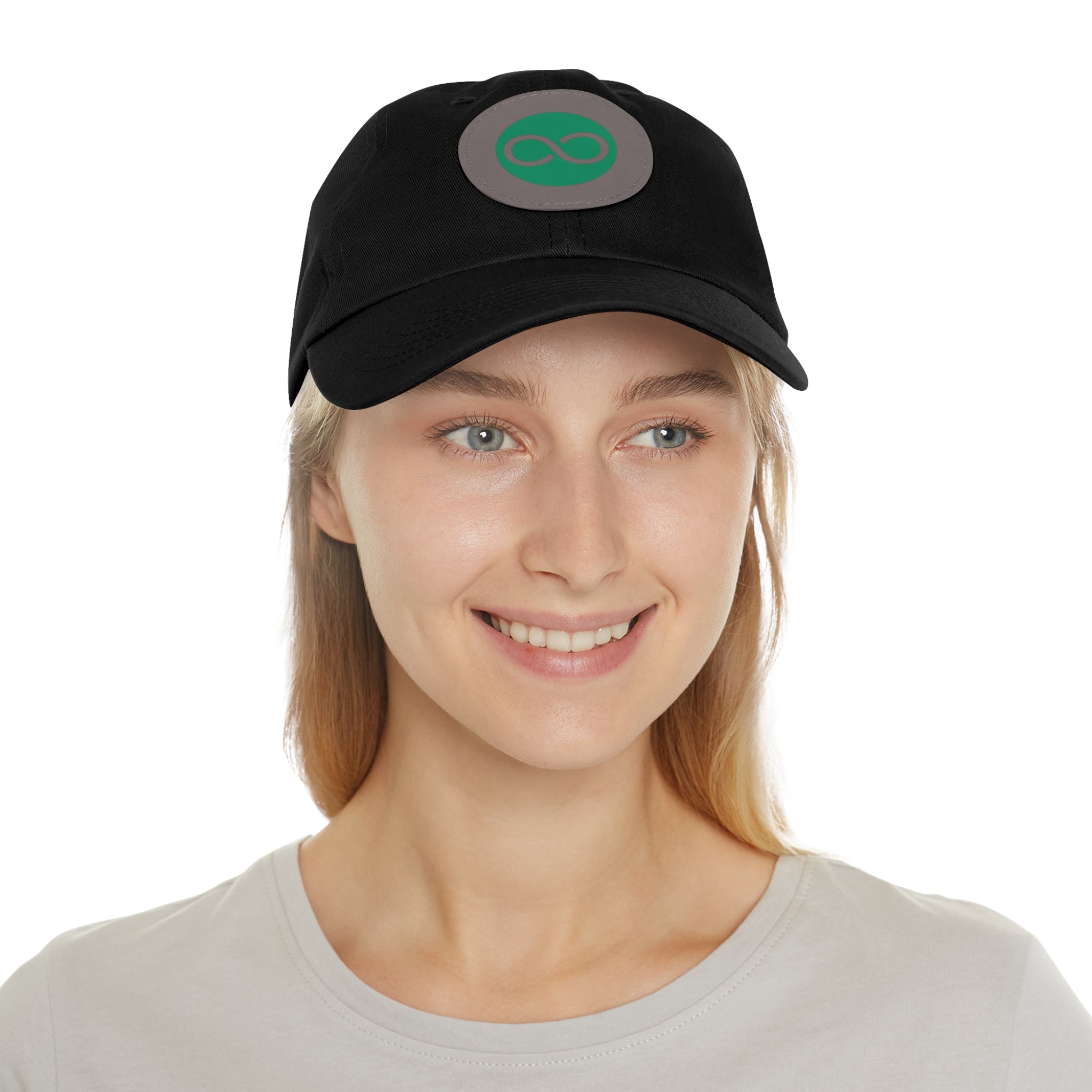 ACOOG Leather Patch  Hat — Minimal Green Emblem Cap