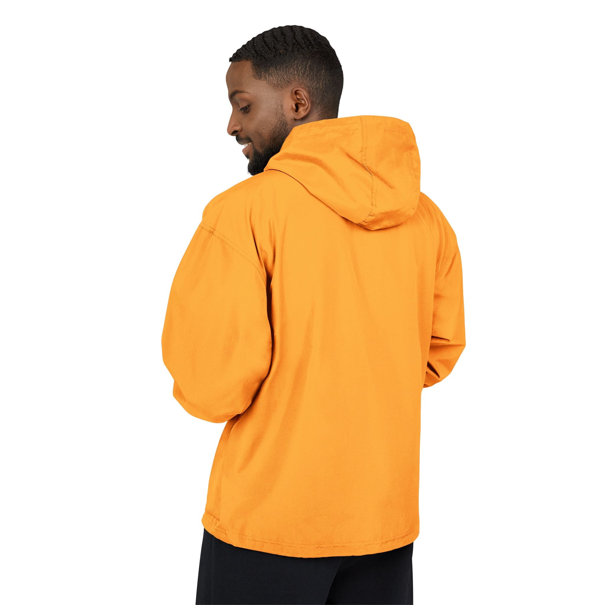ACOOG Checkerboard Sun Icon Anorak Jacket | Packable Hooded Windbreaker
