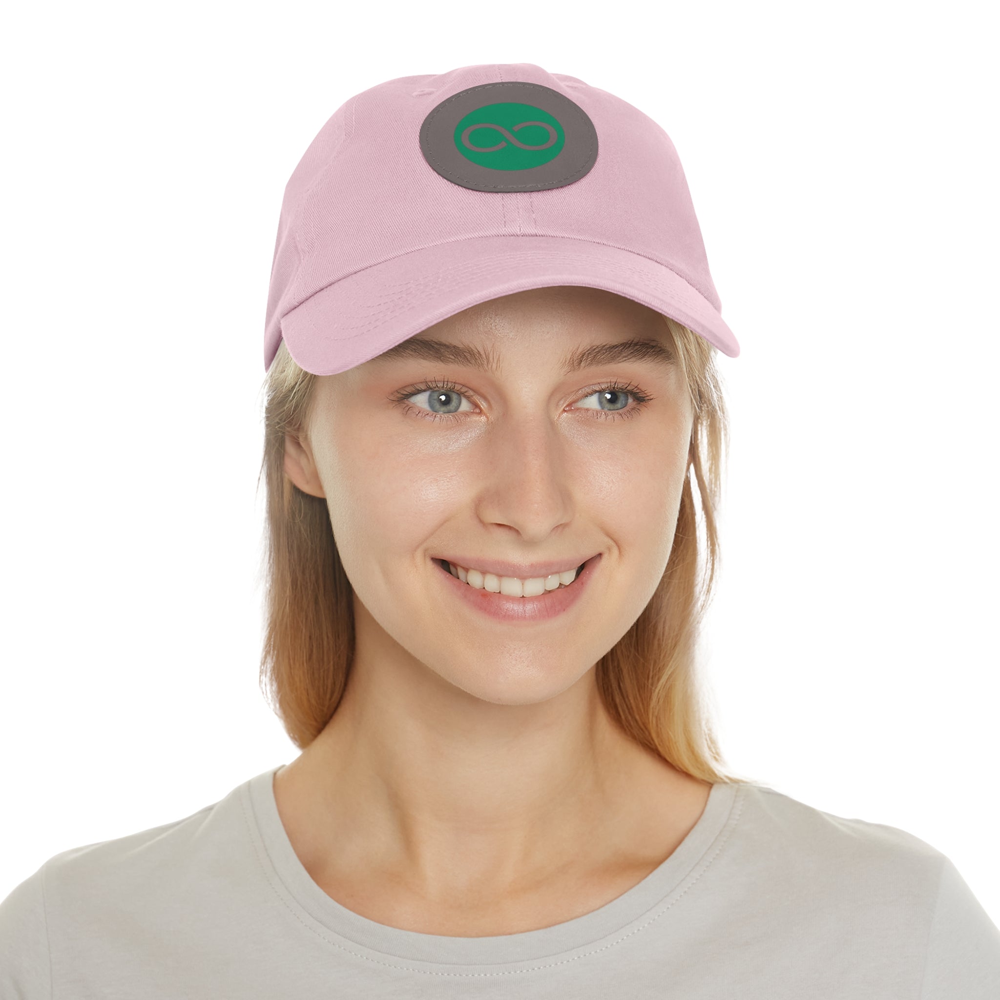 ACOOG Leather Patch  Hat — Minimal Green Emblem Cap