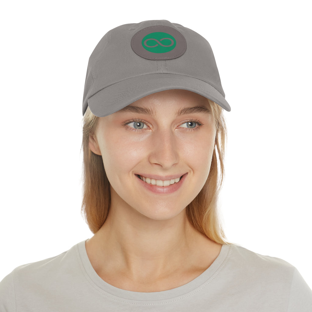ACOOG Leather Patch  Hat — Minimal Green Emblem Cap