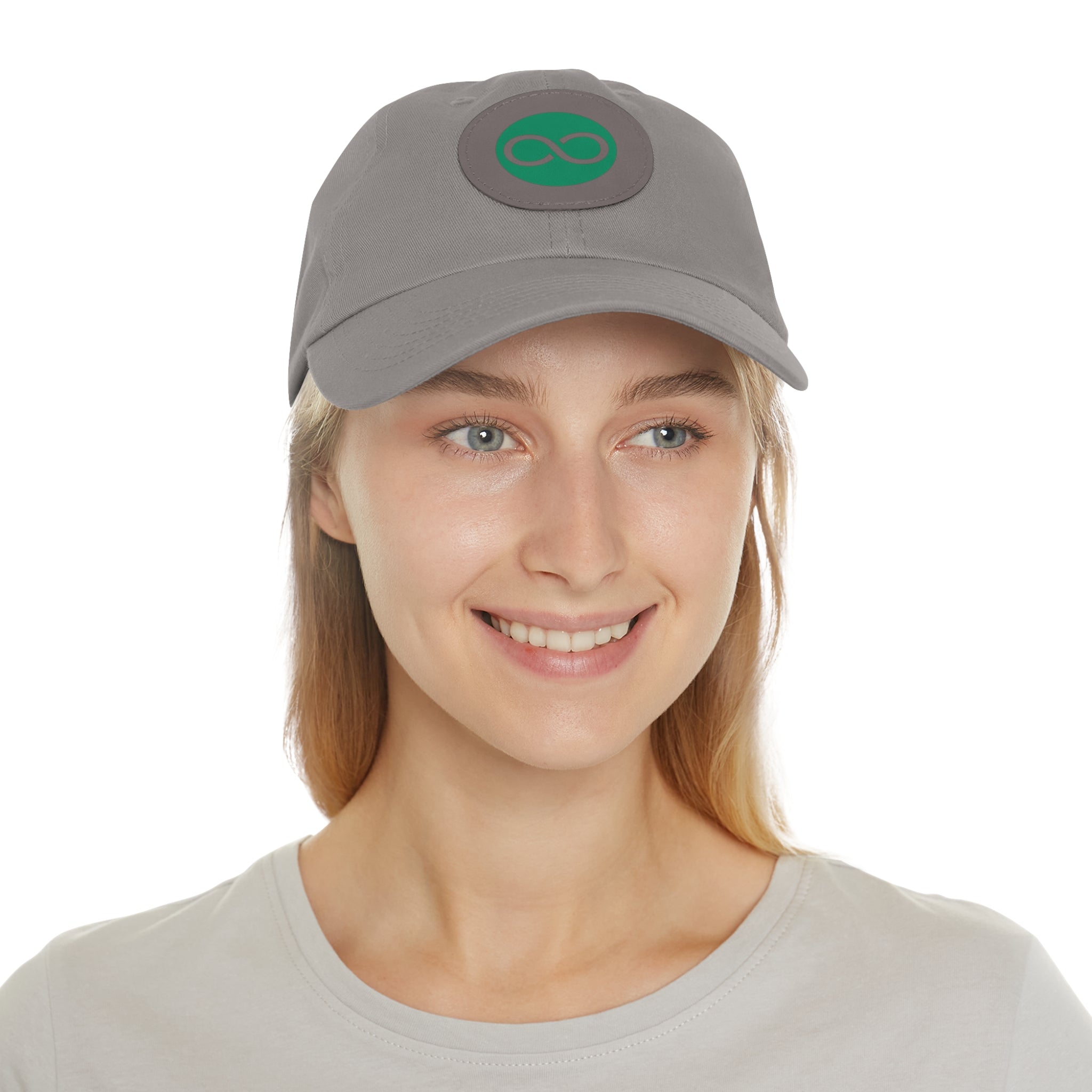 ACOOG Leather Patch  Hat — Minimal Green Emblem Cap