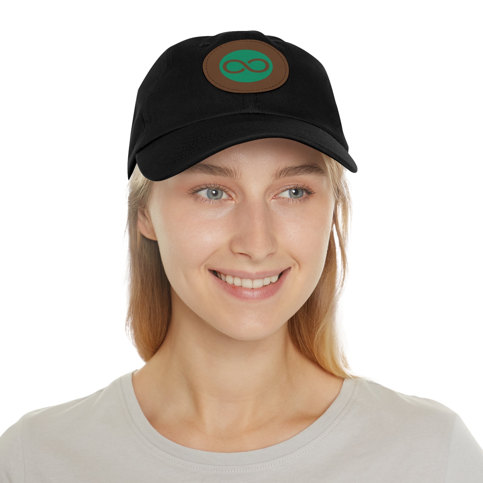 ACOOG Leather Patch  Hat — Minimal Green Emblem Cap