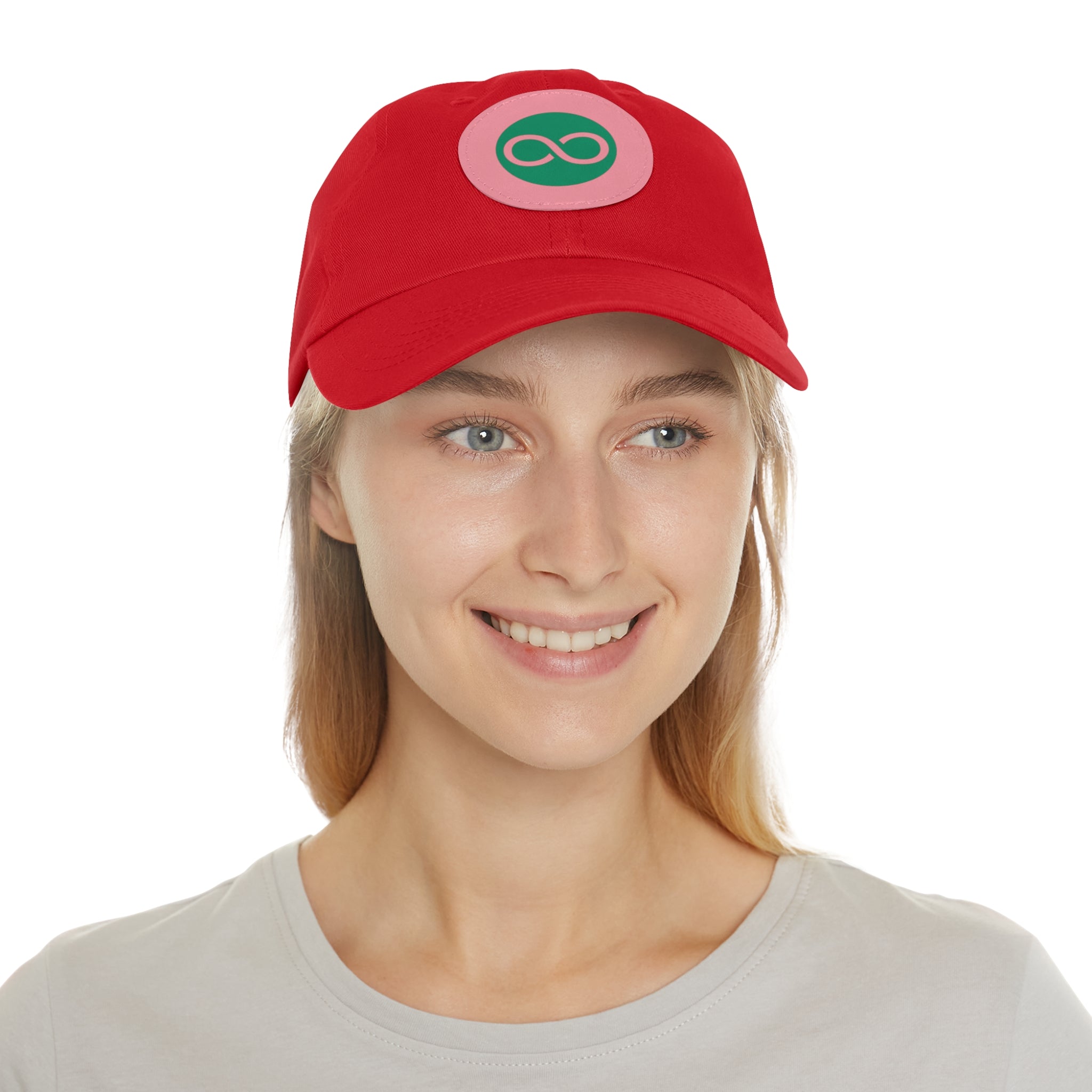 ACOOG Leather Patch  Hat — Minimal Green Emblem Cap