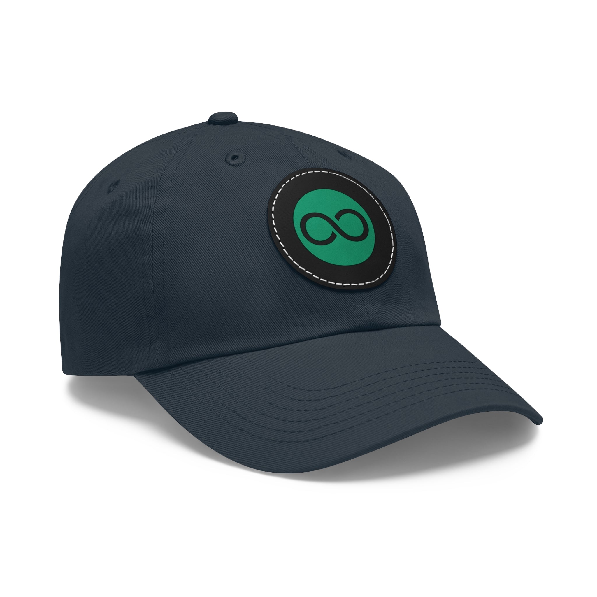 ACOOG Leather Patch  Hat — Minimal Green Emblem Cap