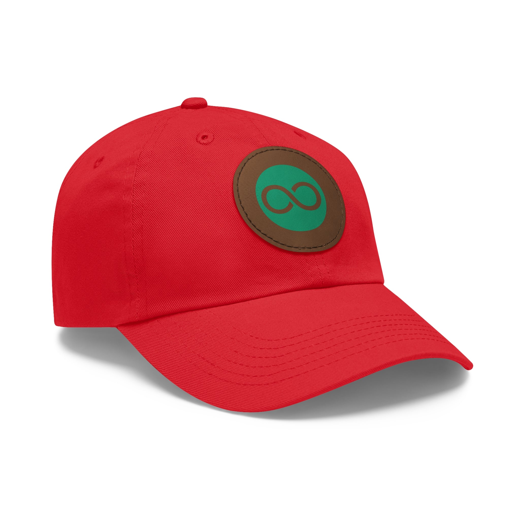 ACOOG Leather Patch  Hat — Minimal Green Emblem Cap
