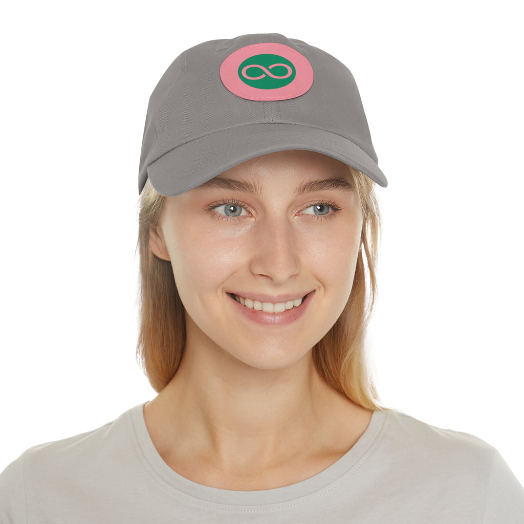 ACOOG Leather Patch  Hat — Minimal Green Emblem Cap
