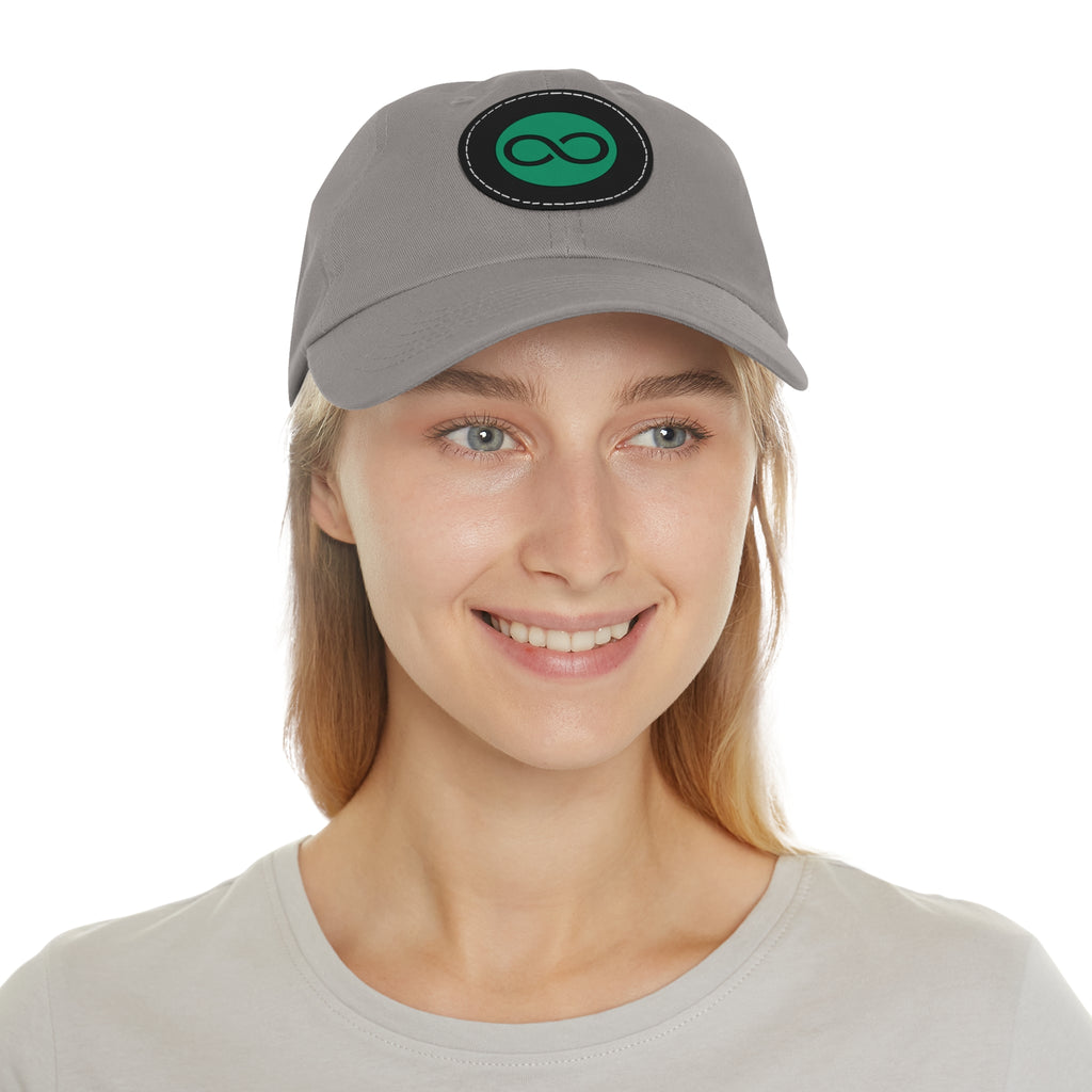 ACOOG Leather Patch  Hat — Minimal Green Emblem Cap