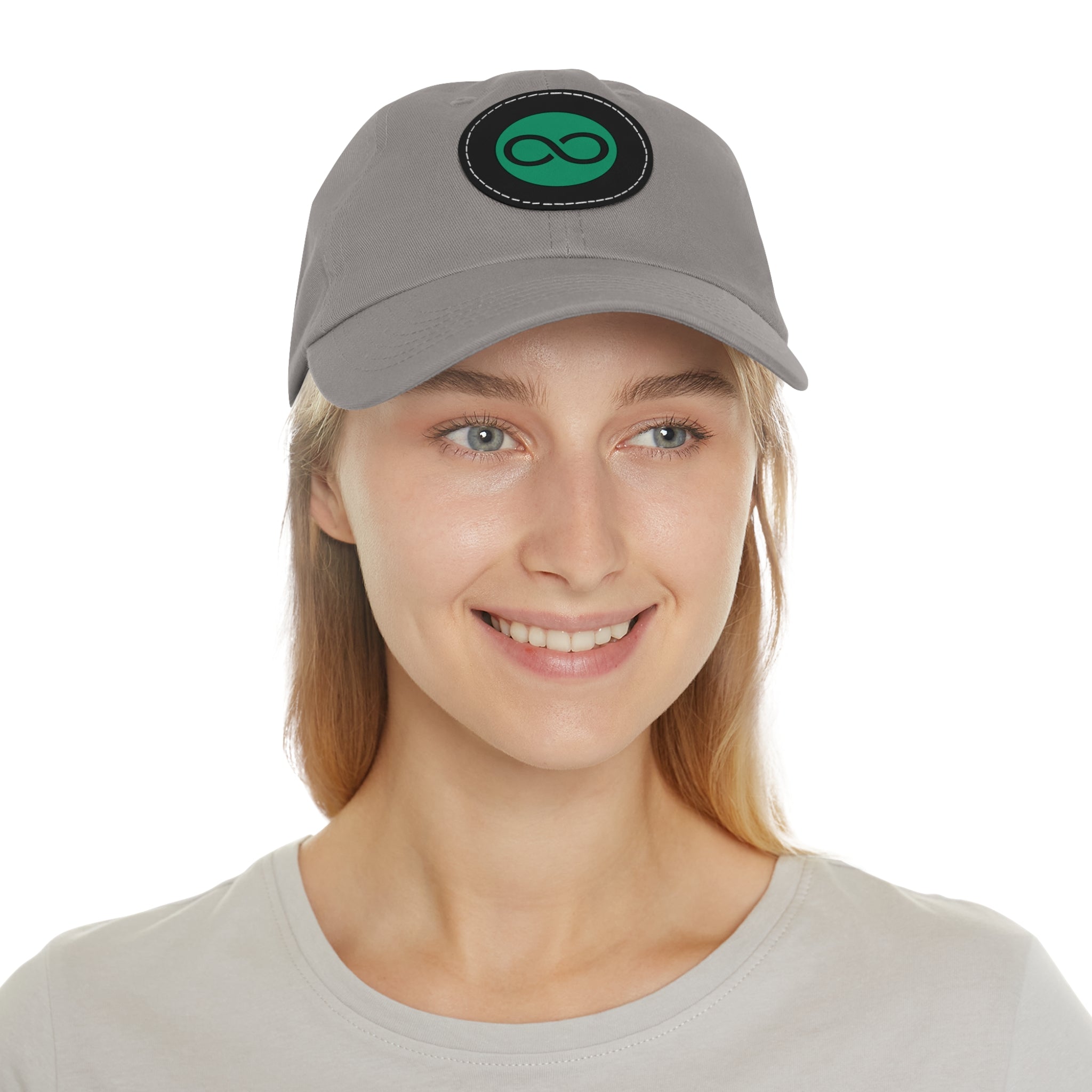 ACOOG Leather Patch  Hat — Minimal Green Emblem Cap