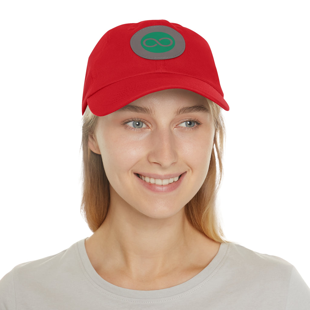 ACOOG Leather Patch  Hat — Minimal Green Emblem Cap