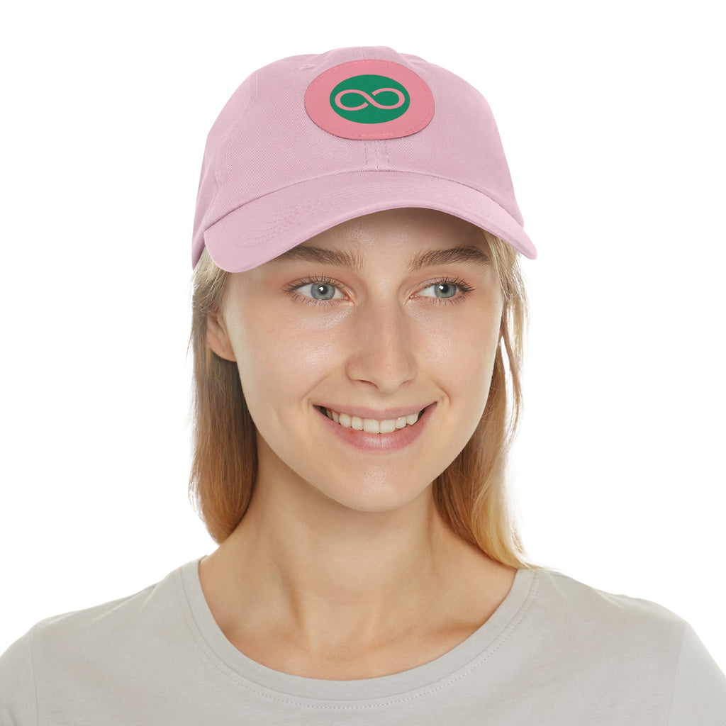 ACOOG Leather Patch  Hat — Minimal Green Emblem Cap