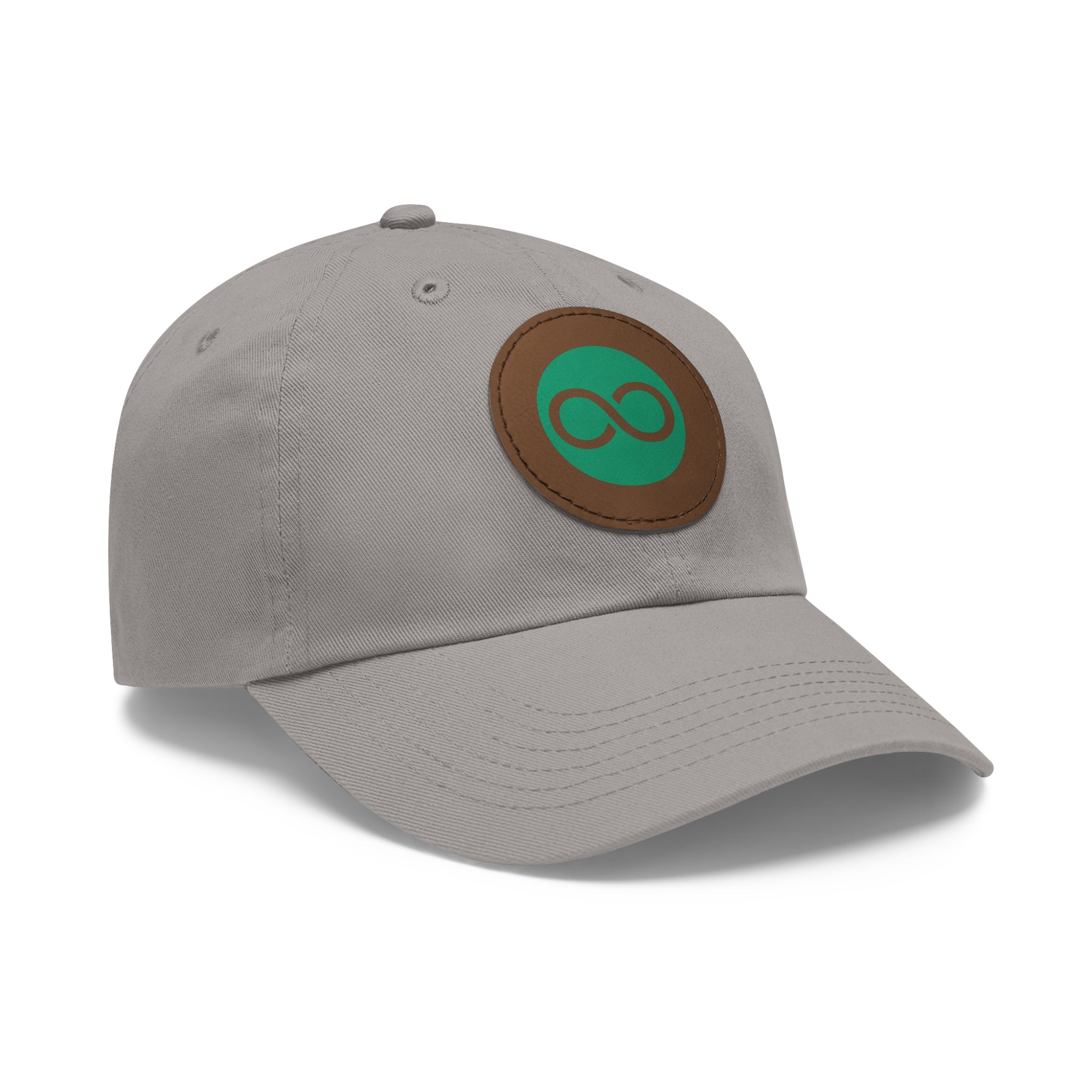 ACOOG Leather Patch  Hat — Minimal Green Emblem Cap