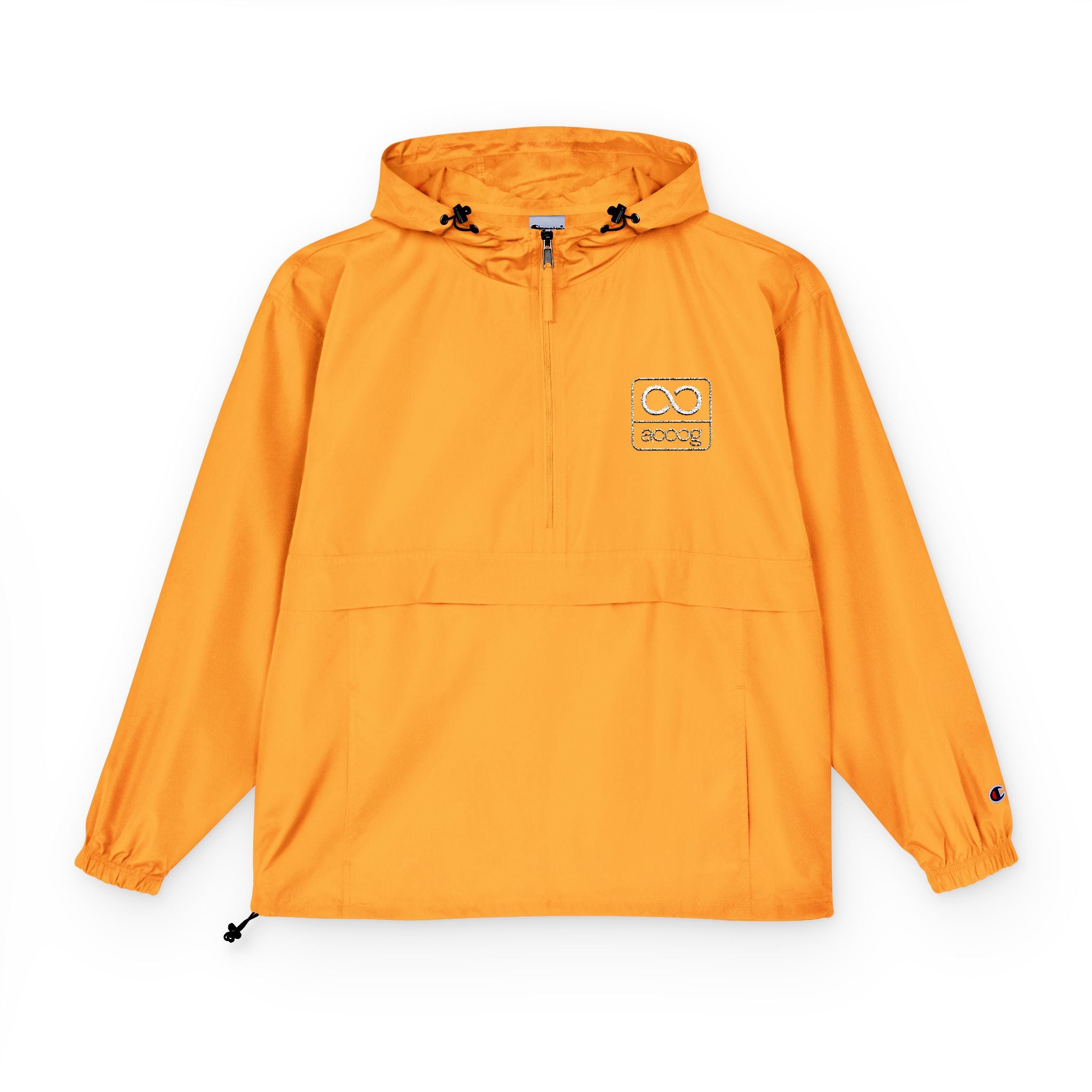ACOOG Checkerboard Sun Icon Anorak Jacket | Packable Hooded Windbreaker