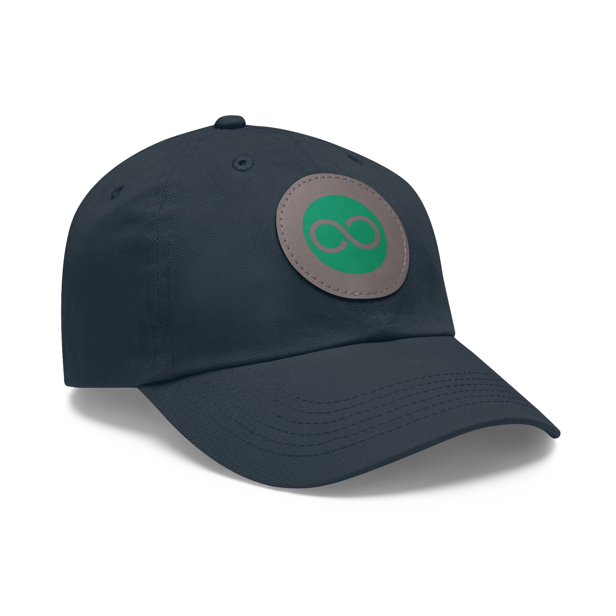 ACOOG Leather Patch  Hat — Minimal Green Emblem Cap