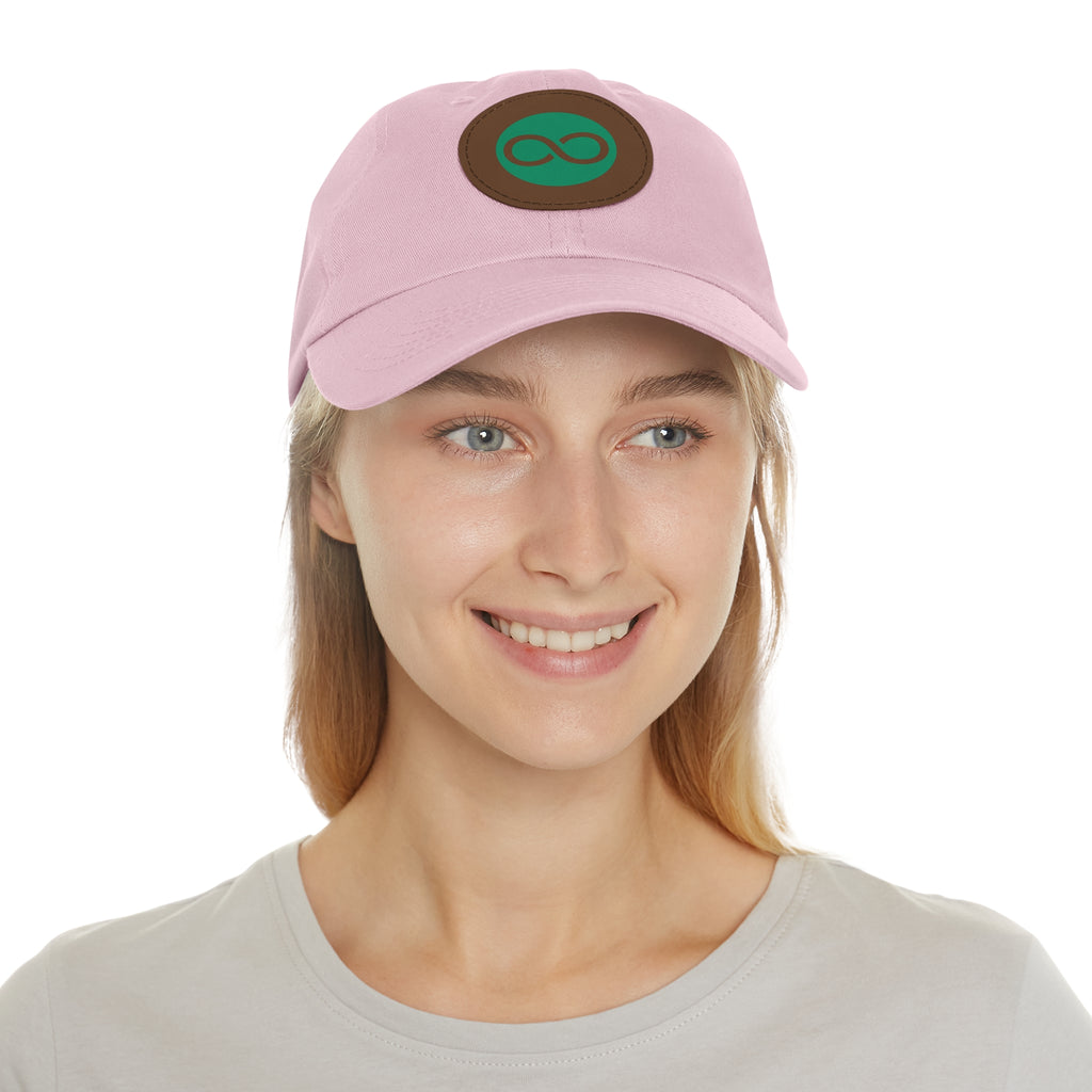 ACOOG Leather Patch  Hat — Minimal Green Emblem Cap
