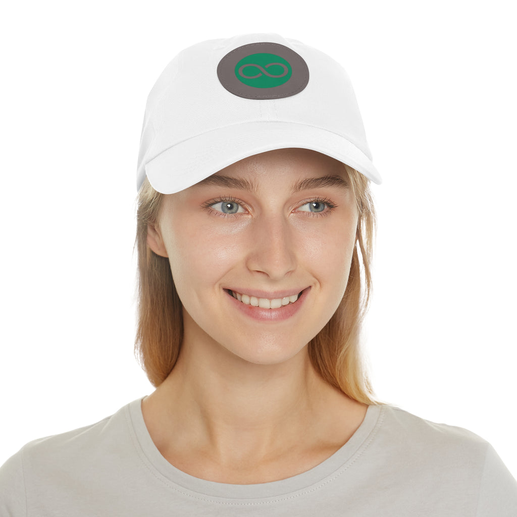 ACOOG Leather Patch  Hat — Minimal Green Emblem Cap