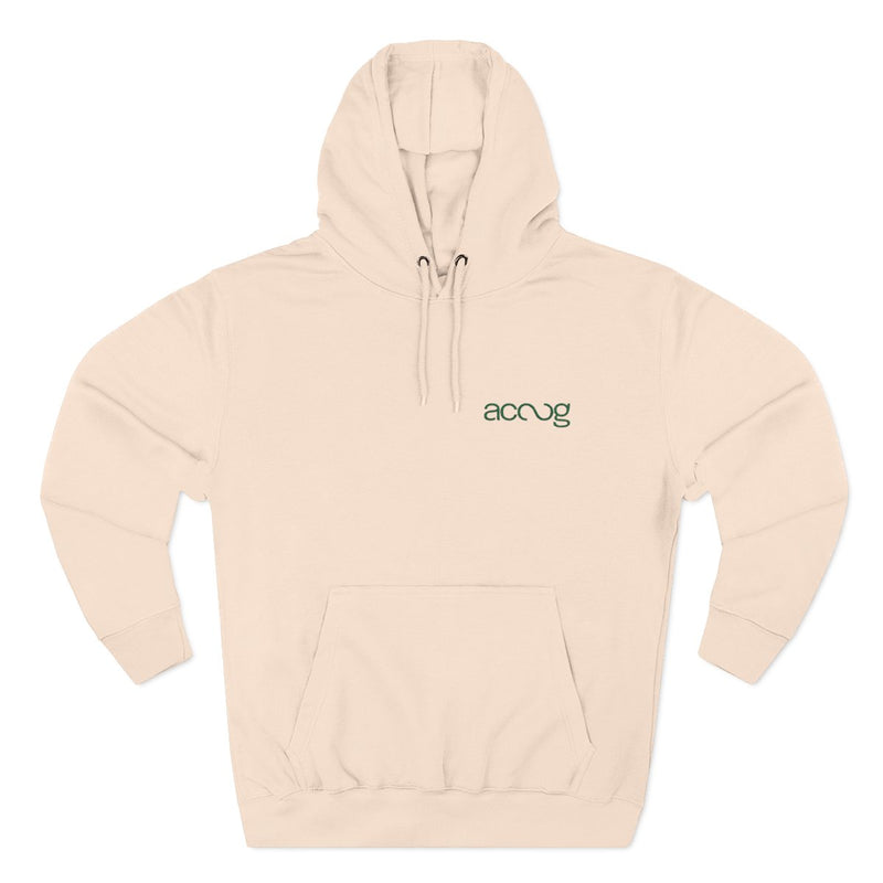 ACOOG script logo hooded sweatshirt with chest embroidery
