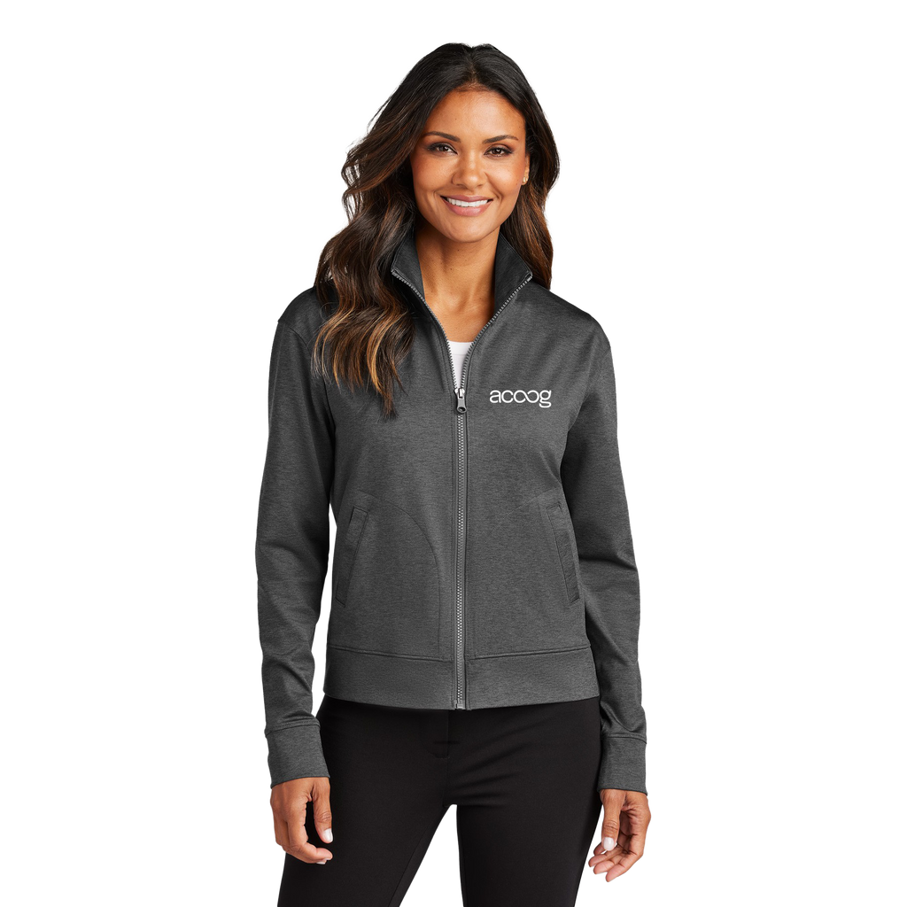 Women's Full-Zip Jacket — C-FREE Double Knit Lightweight Track Jacket