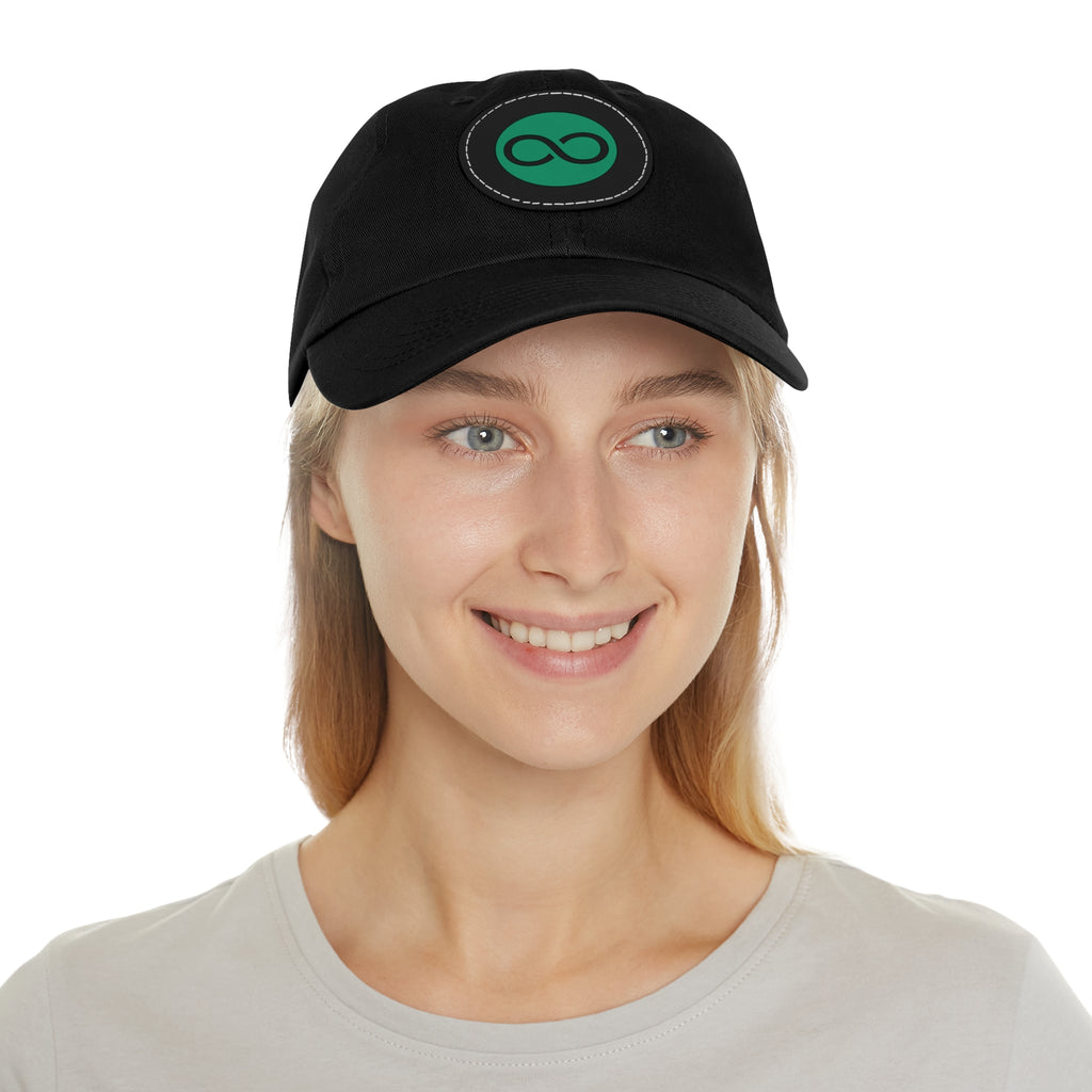 ACOOG Leather Patch  Hat — Minimal Green Emblem Cap