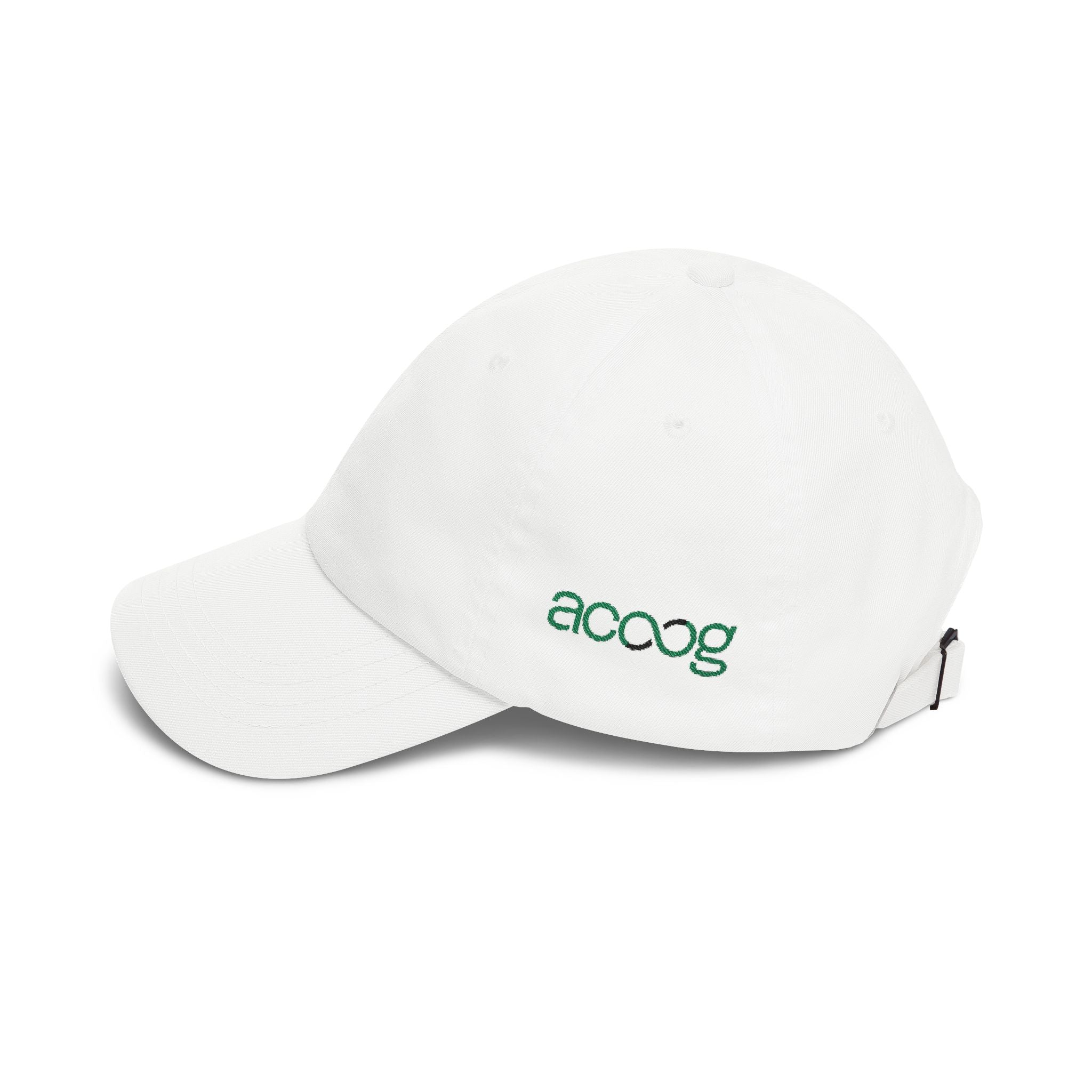 ACOOG Minimal Embroidered Cap | Classic White Baseball Hat, Adjustable