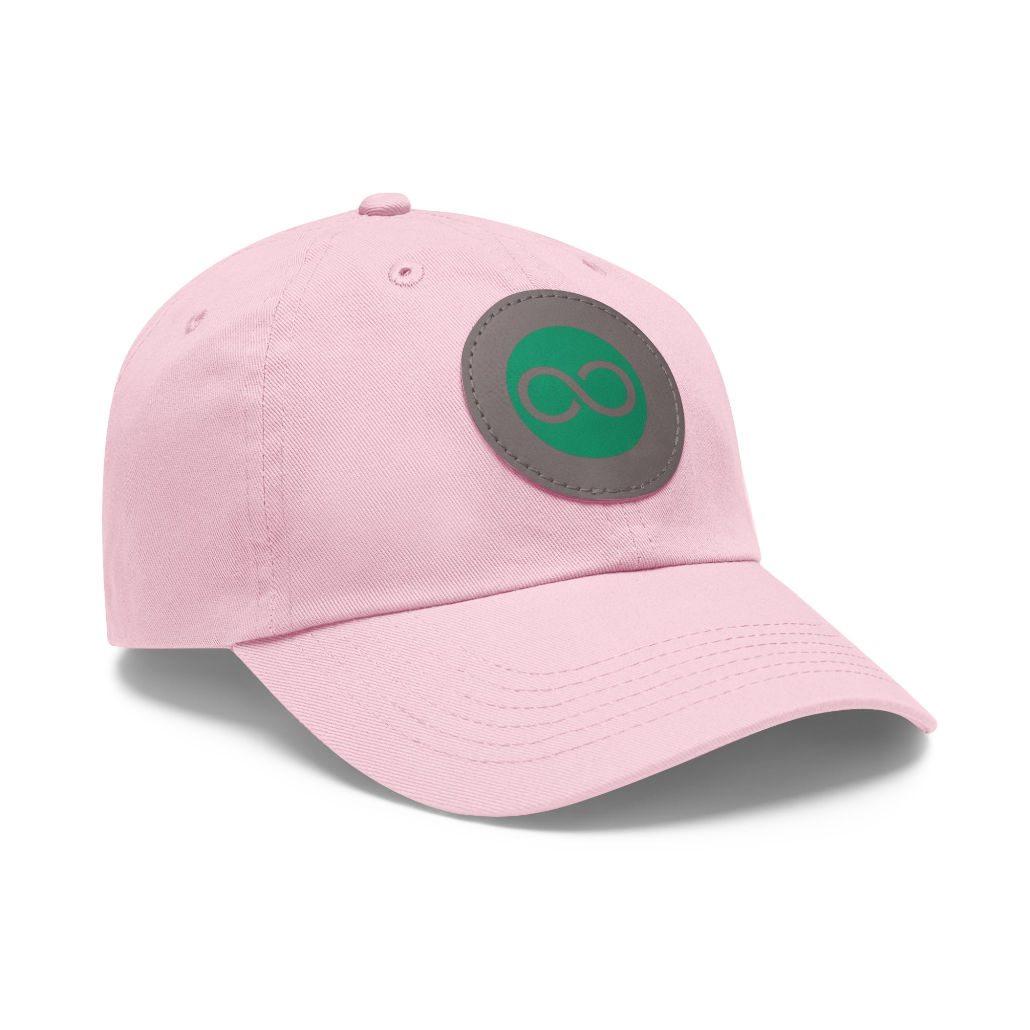 ACOOG Leather Patch  Hat — Minimal Green Emblem Cap