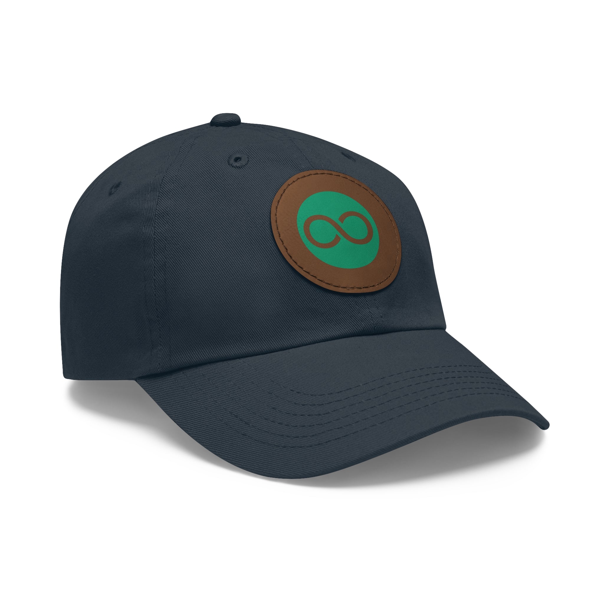 ACOOG Leather Patch  Hat — Minimal Green Emblem Cap