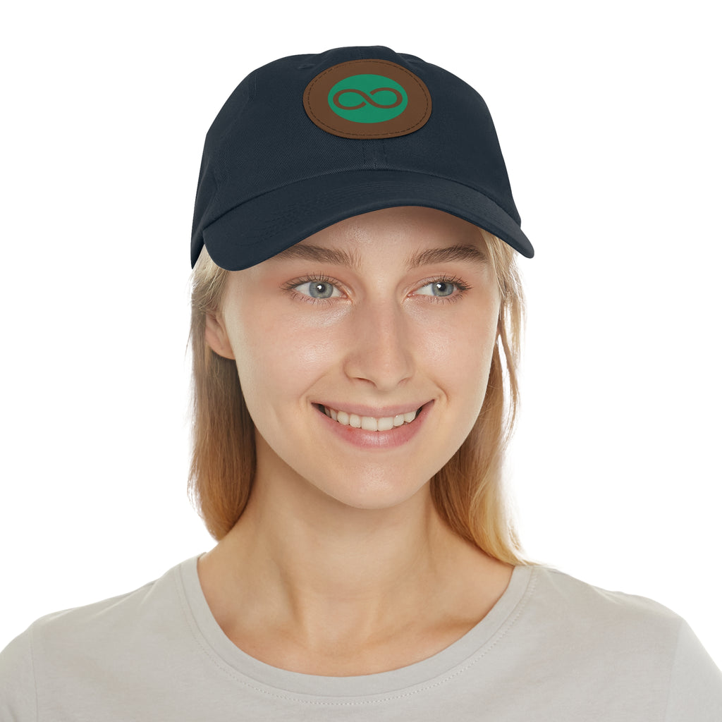 ACOOG Leather Patch  Hat — Minimal Green Emblem Cap
