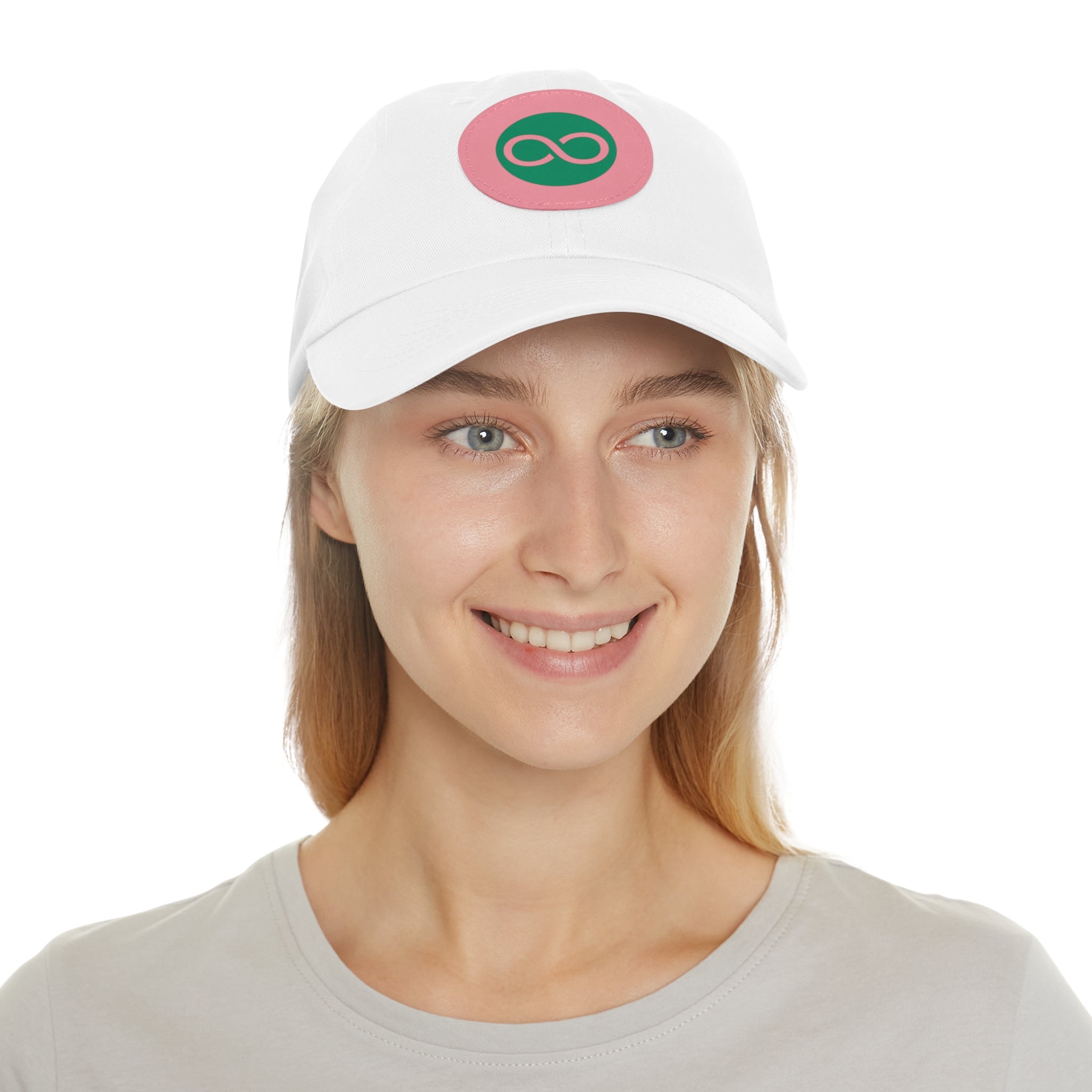 ACOOG Leather Patch  Hat — Minimal Green Emblem Cap