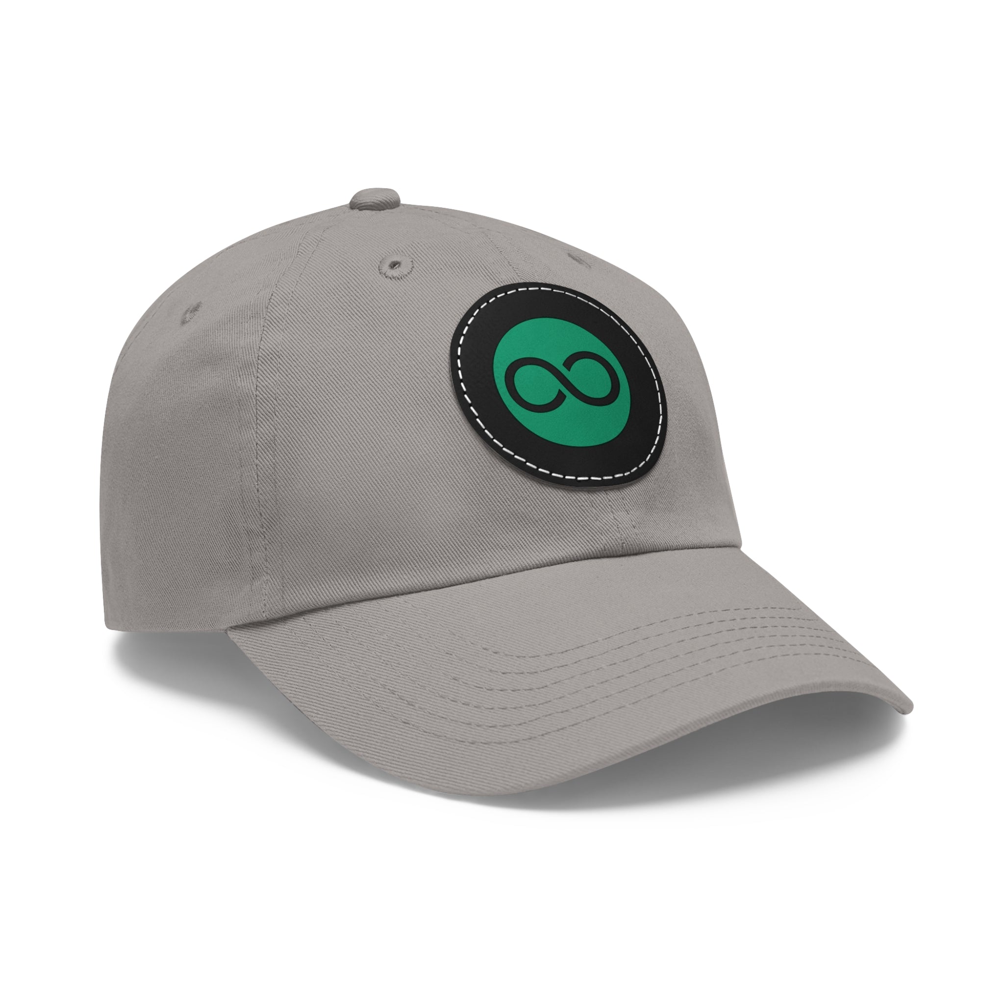 ACOOG Leather Patch  Hat — Minimal Green Emblem Cap
