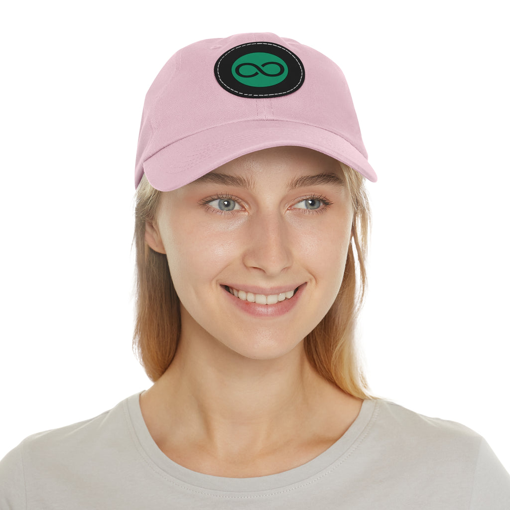 ACOOG Leather Patch  Hat — Minimal Green Emblem Cap
