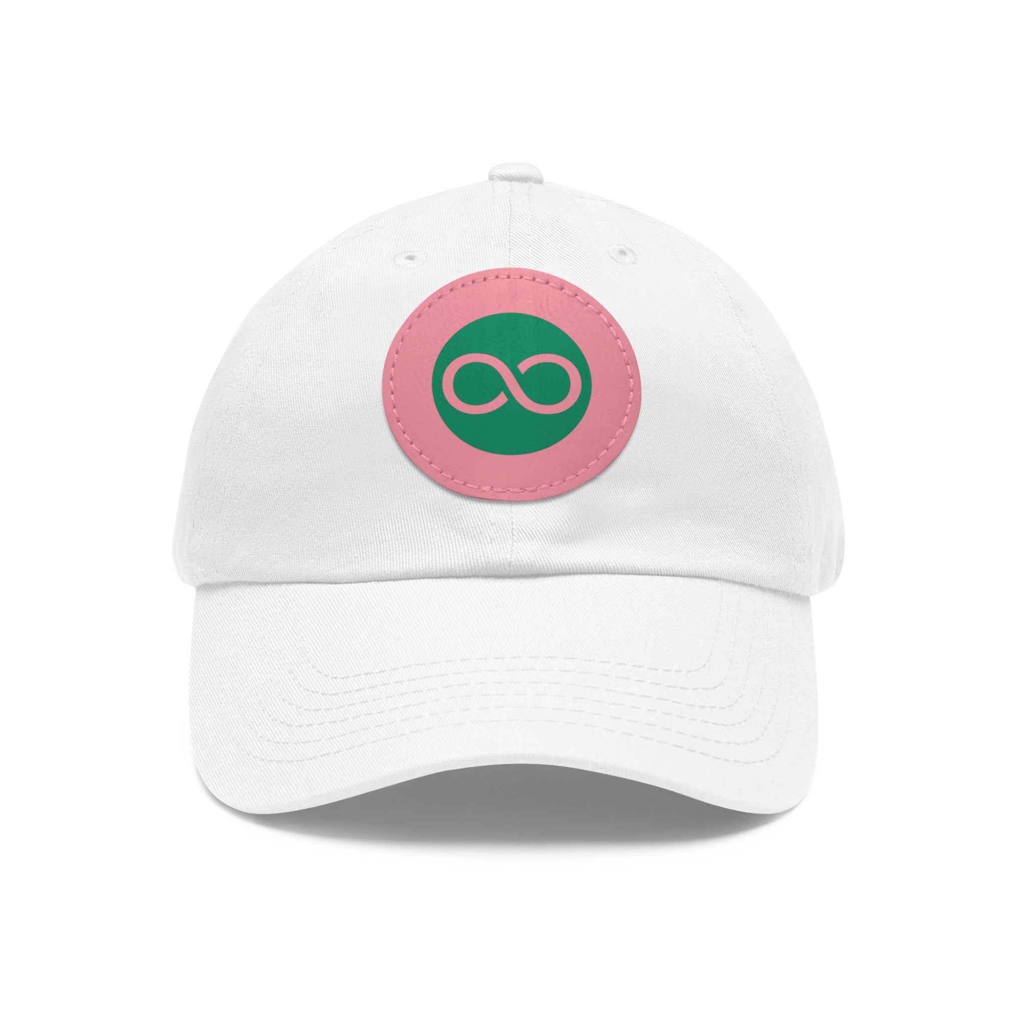 ACOOG Leather Patch  Hat — Minimal Green Emblem Cap