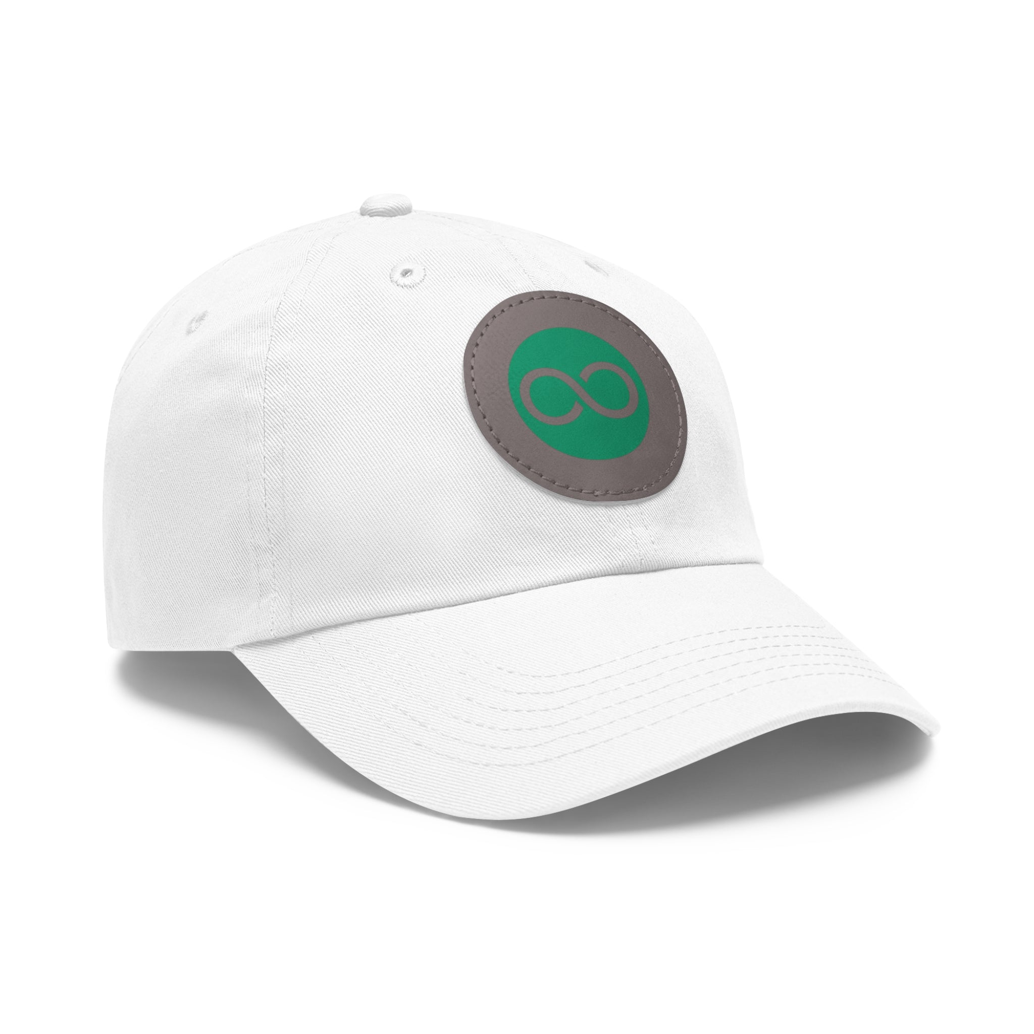 ACOOG Leather Patch  Hat — Minimal Green Emblem Cap