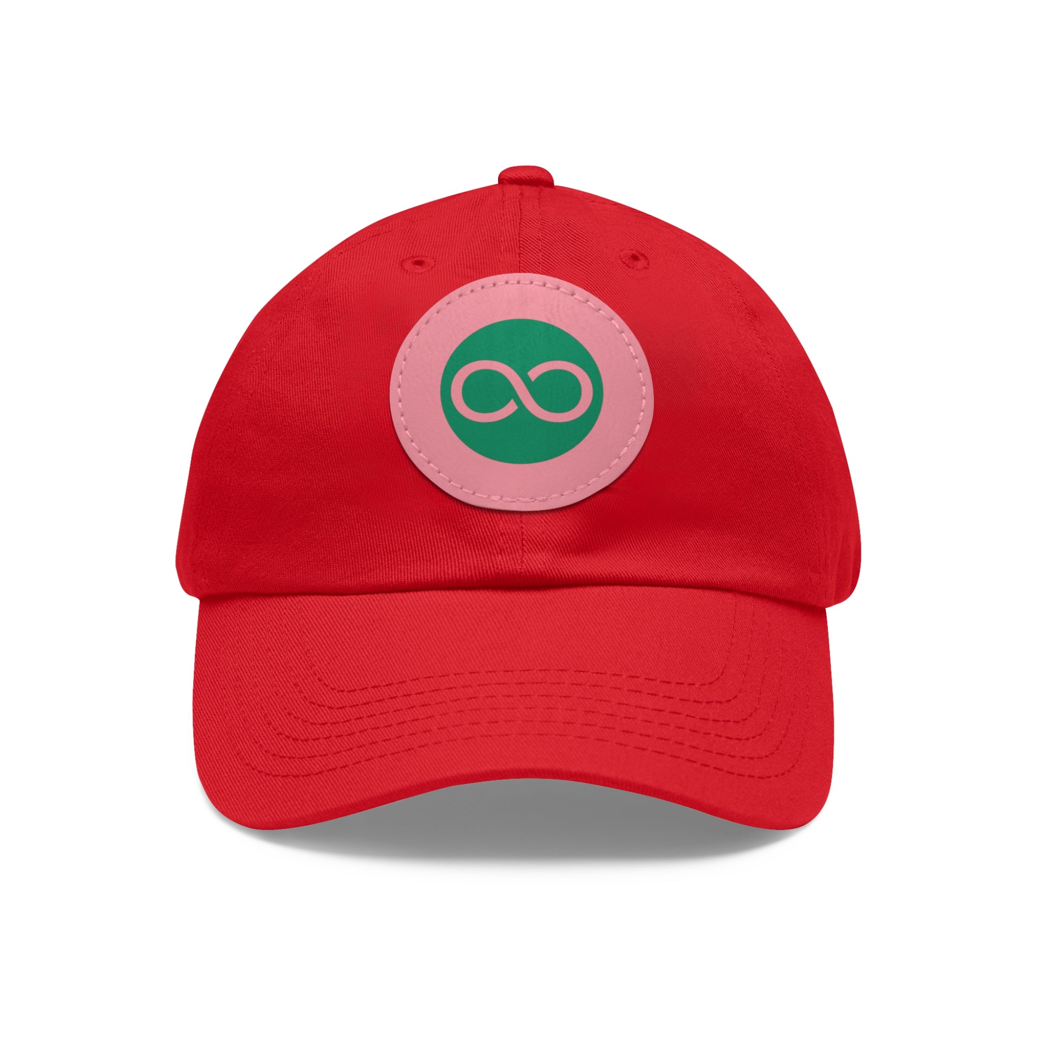 ACOOG Leather Patch  Hat — Minimal Green Emblem Cap