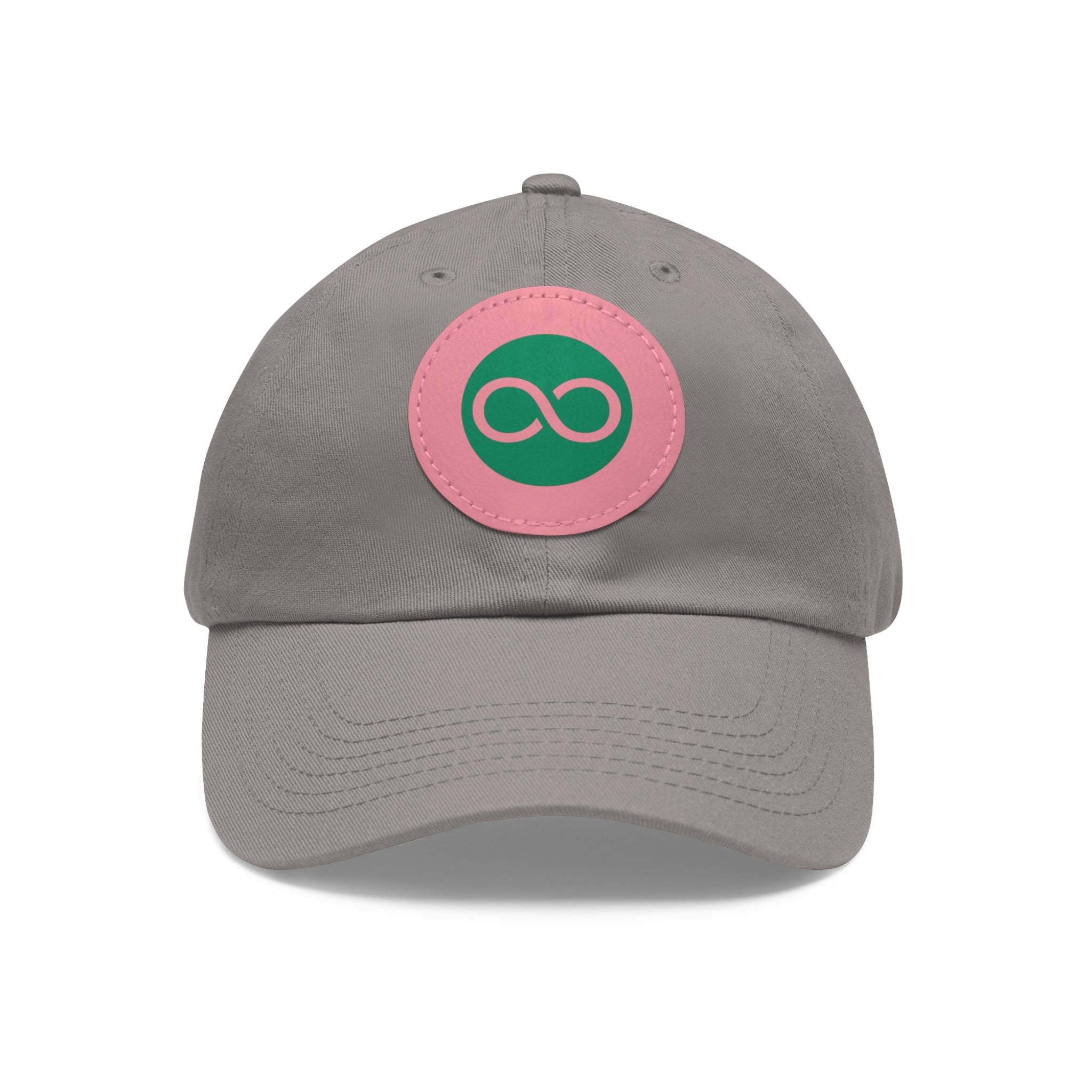ACOOG Leather Patch  Hat — Minimal Green Emblem Cap