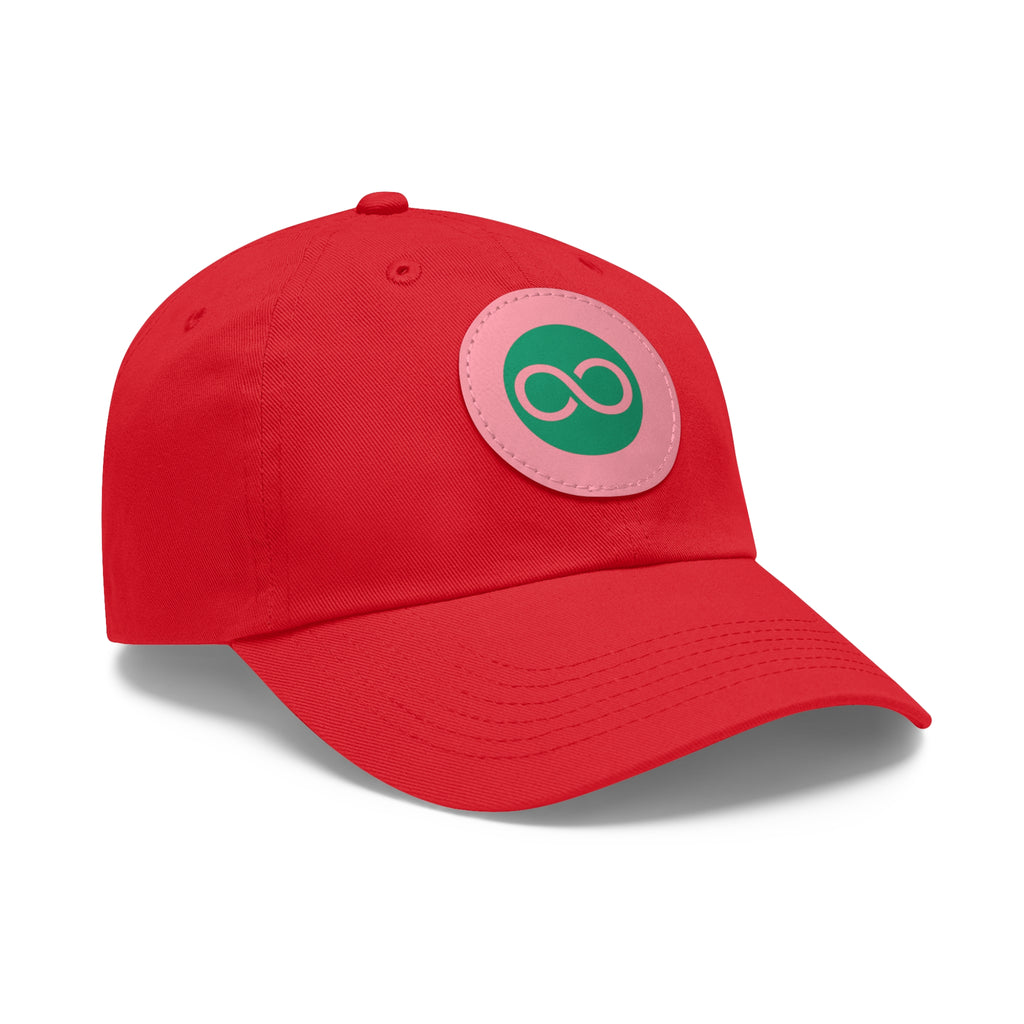 ACOOG Leather Patch  Hat — Minimal Green Emblem Cap