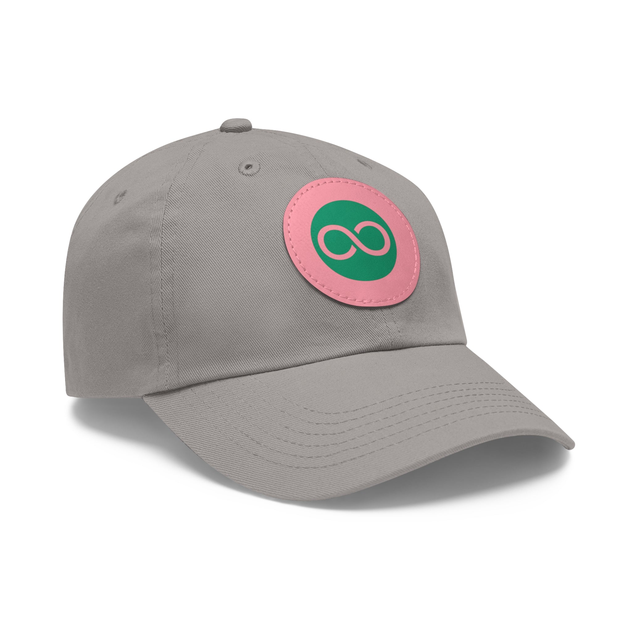ACOOG Leather Patch  Hat — Minimal Green Emblem Cap