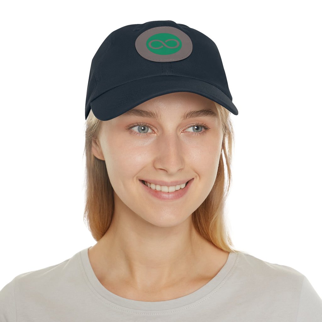 ACOOG Leather Patch  Hat — Minimal Green Emblem Cap
