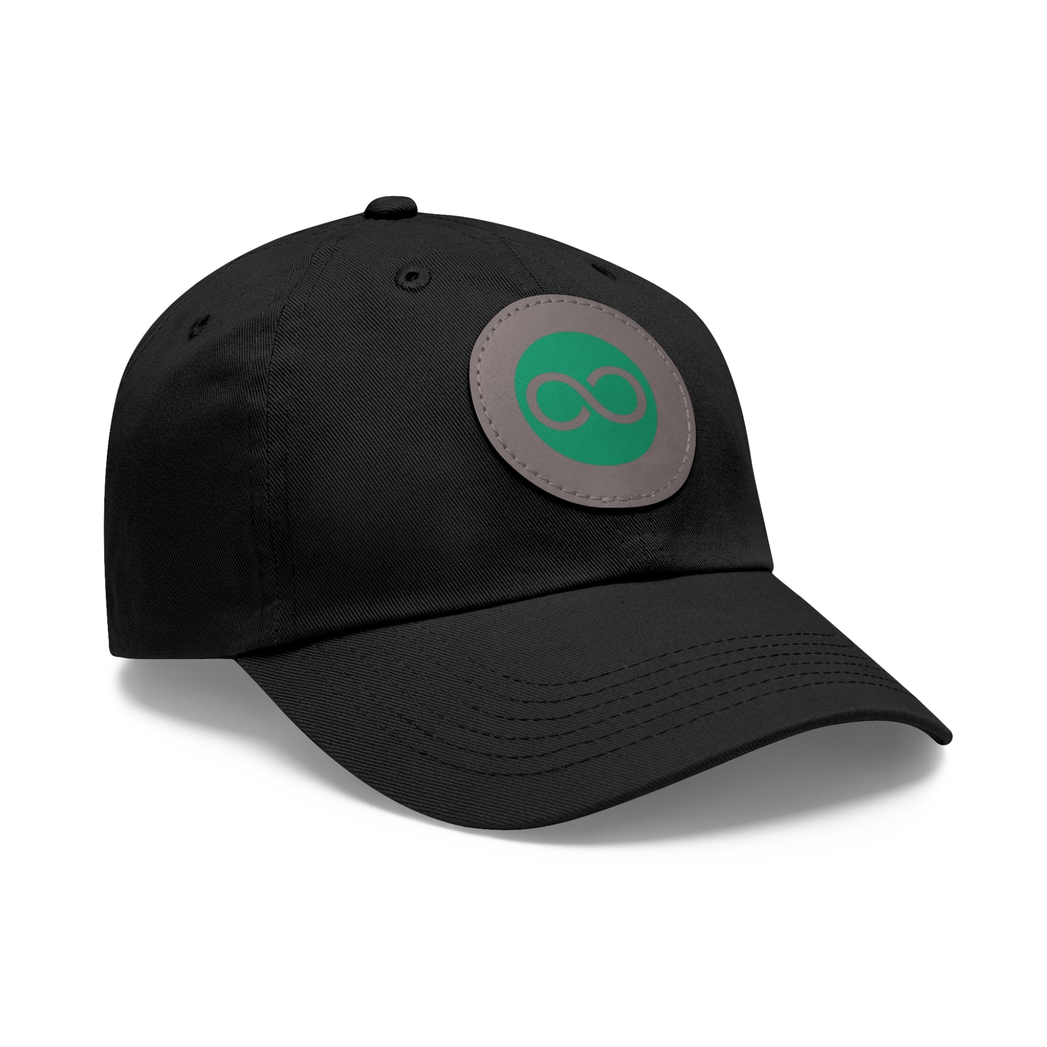 ACOOG Leather Patch  Hat — Minimal Green Emblem Cap