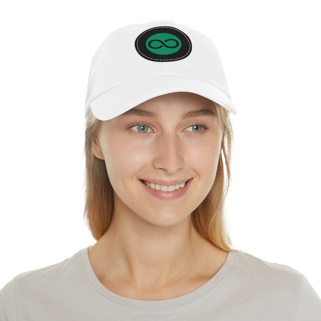 ACOOG Leather Patch  Hat — Minimal Green Emblem Cap