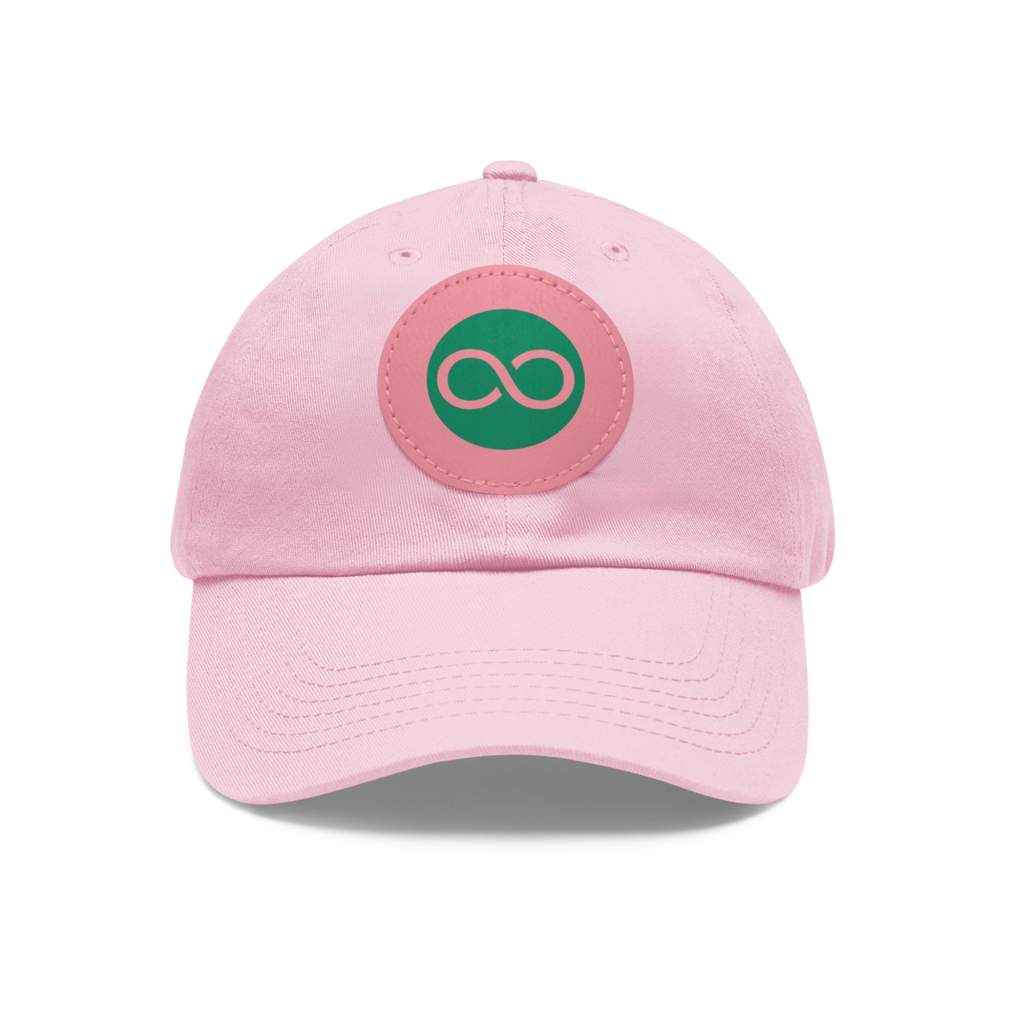 ACOOG Leather Patch  Hat — Minimal Green Emblem Cap
