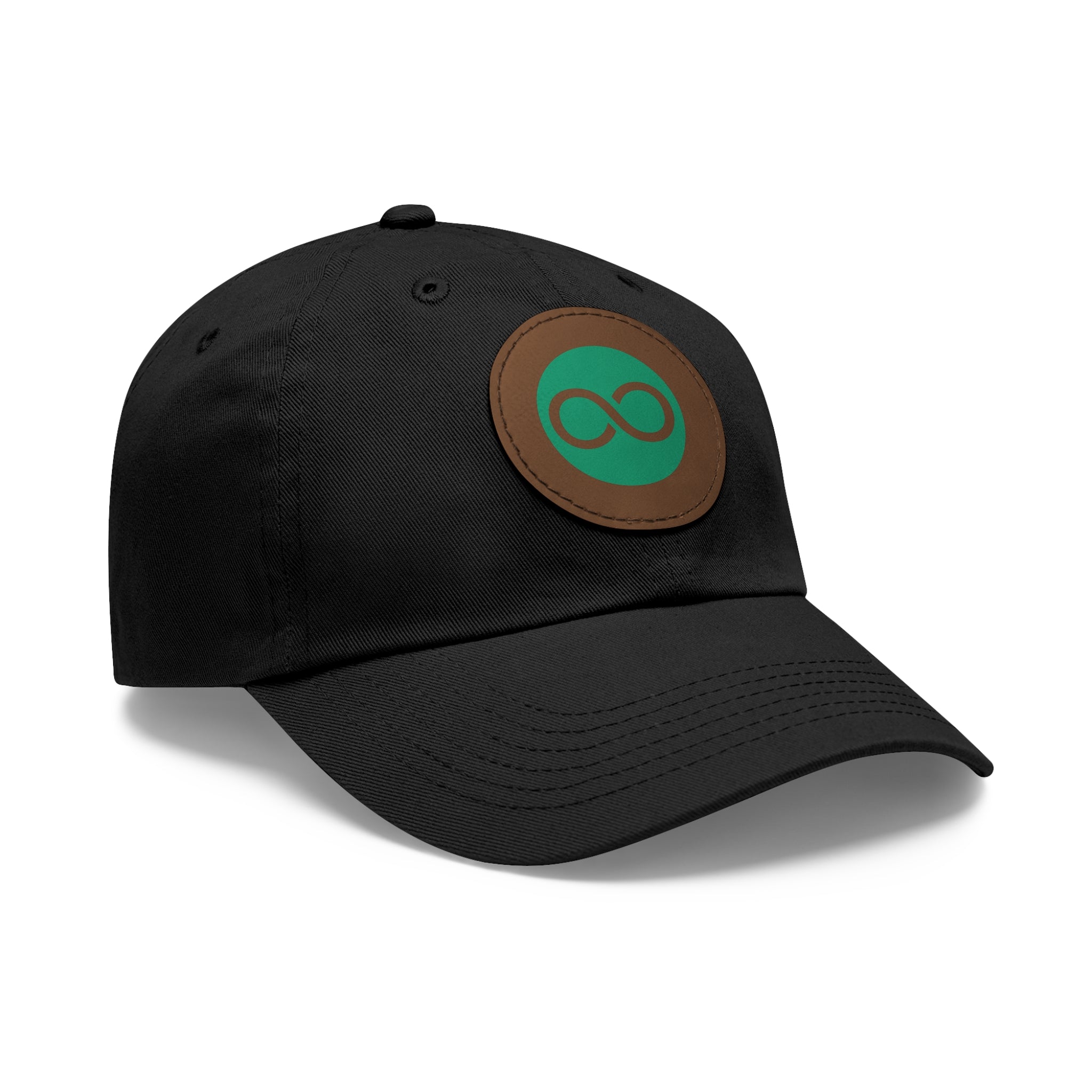 ACOOG Leather Patch  Hat — Minimal Green Emblem Cap