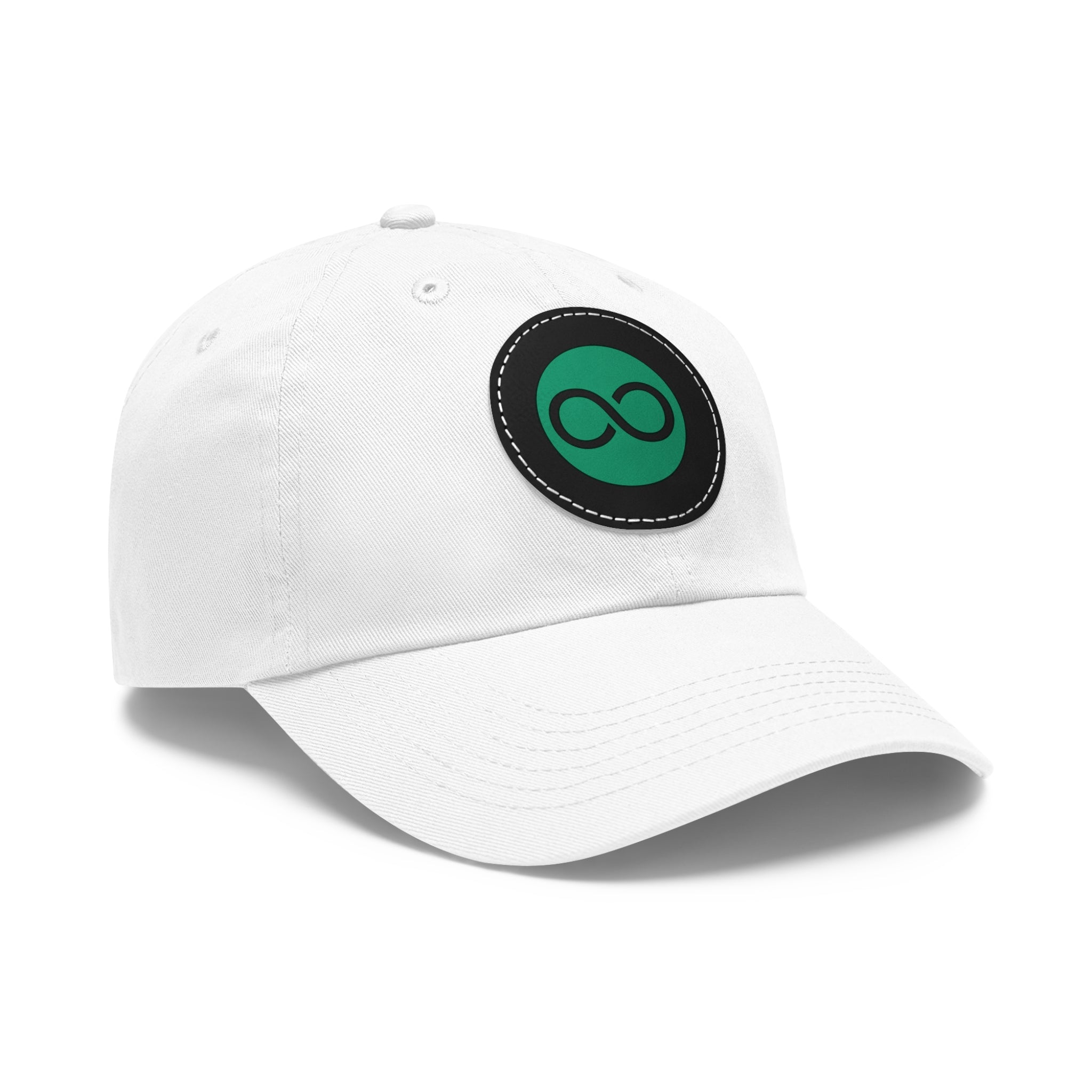 ACOOG Leather Patch  Hat — Minimal Green Emblem Cap