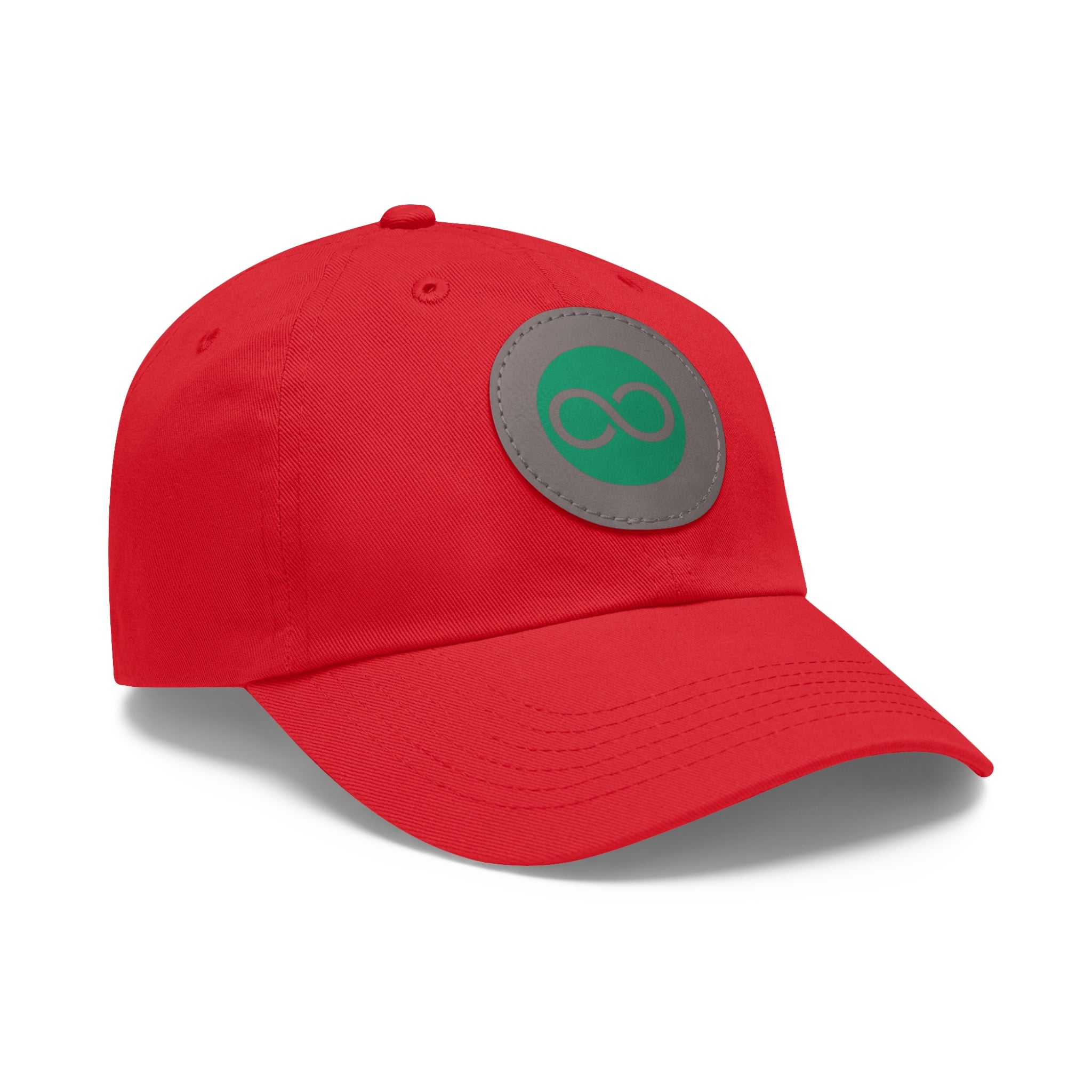 ACOOG Leather Patch  Hat — Minimal Green Emblem Cap