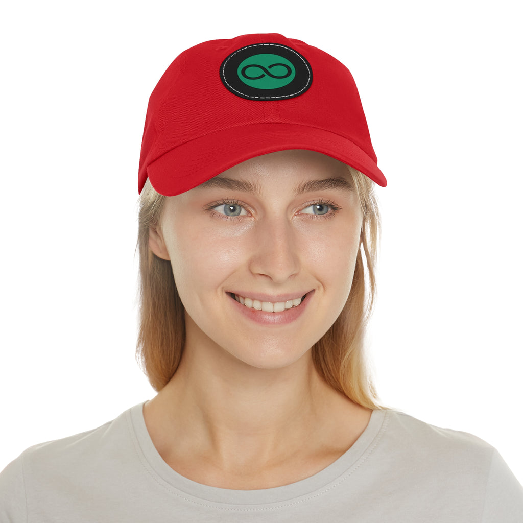 ACOOG Leather Patch  Hat — Minimal Green Emblem Cap