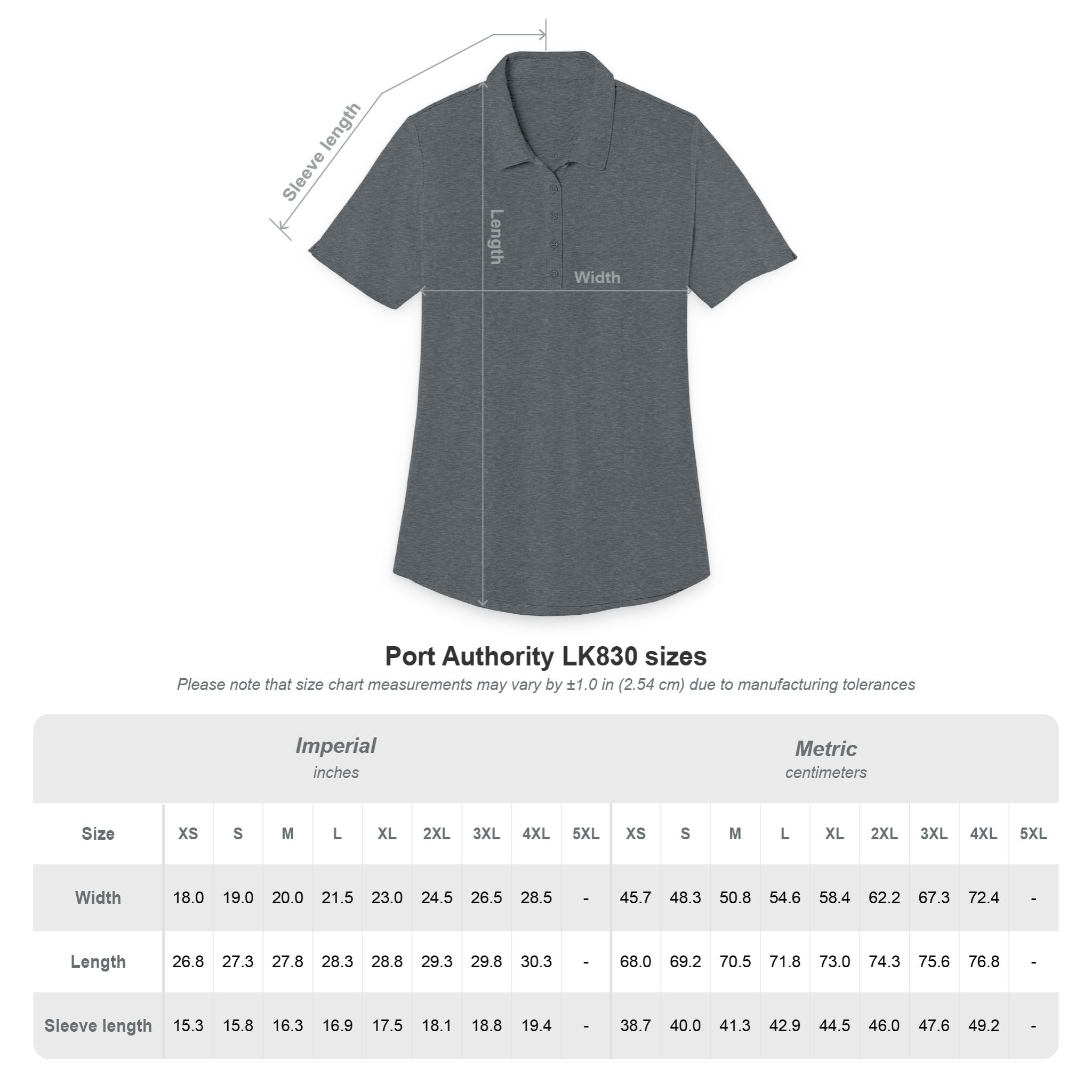 ACOOG Logo Polo | Ladies Short Sleeve Collared Shirt