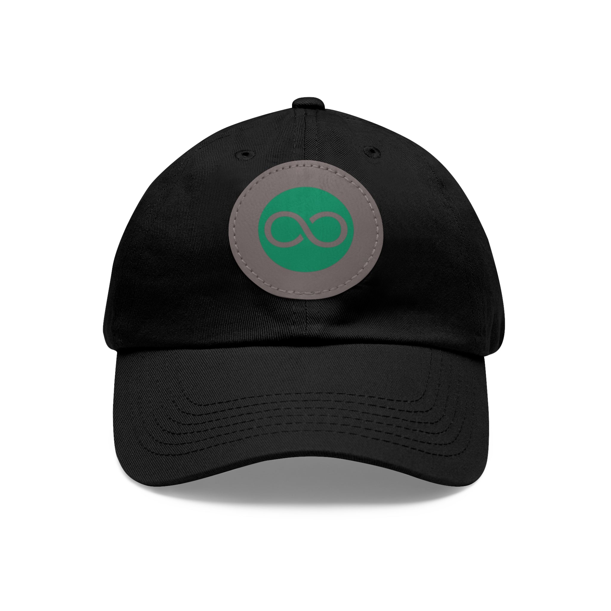 ACOOG Leather Patch  Hat — Minimal Green Emblem Cap