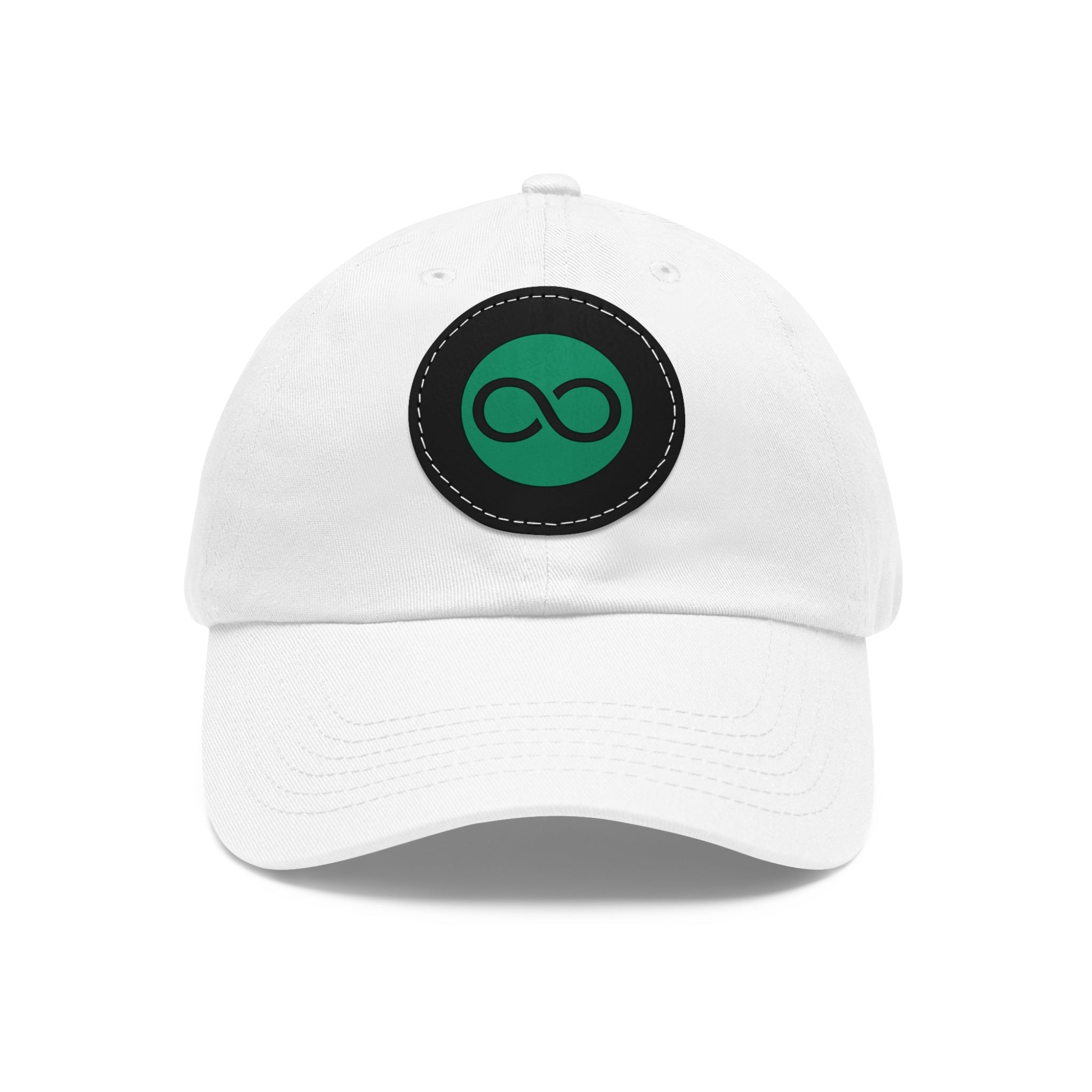 ACOOG Leather Patch  Hat — Minimal Green Emblem Cap