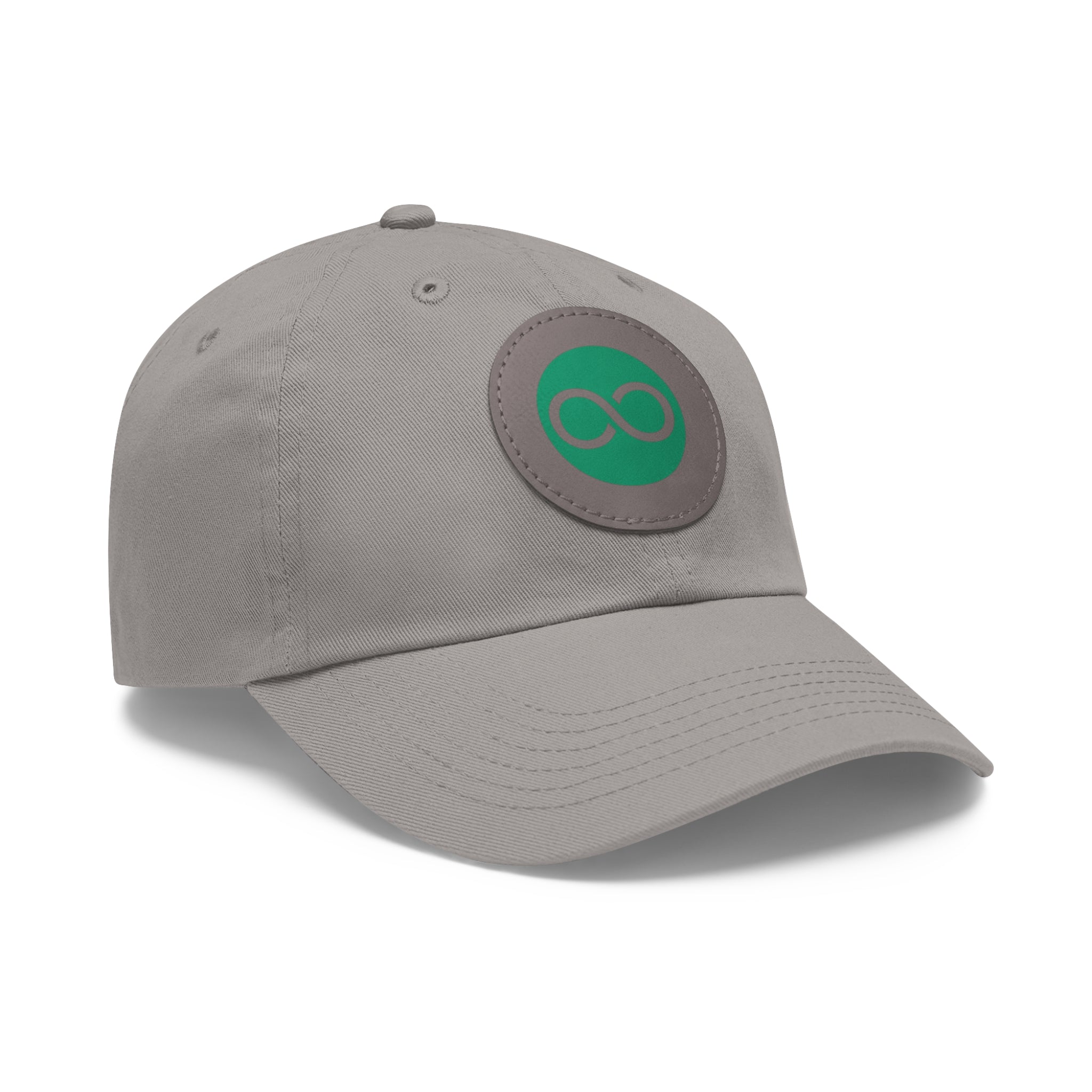 ACOOG Leather Patch  Hat — Minimal Green Emblem Cap