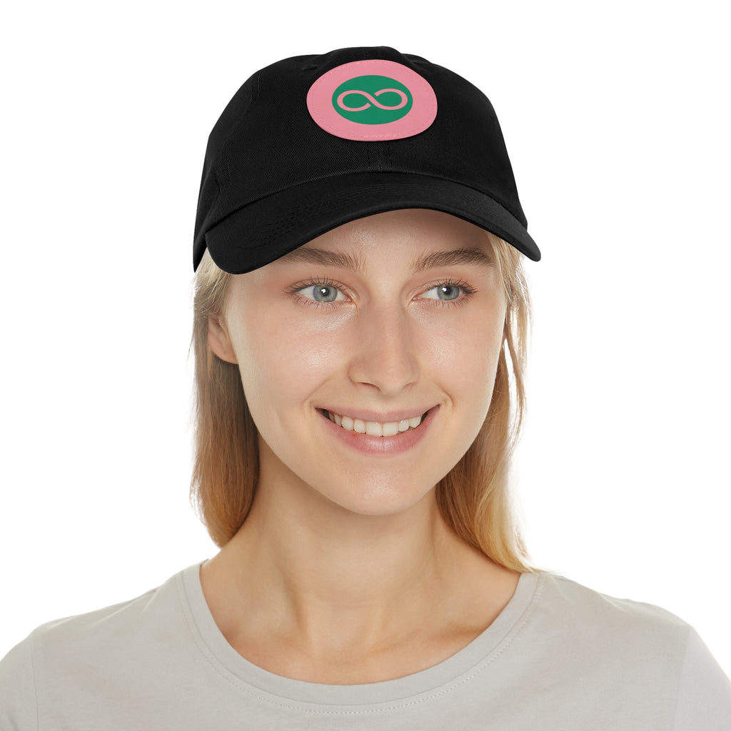 ACOOG Leather Patch  Hat — Minimal Green Emblem Cap